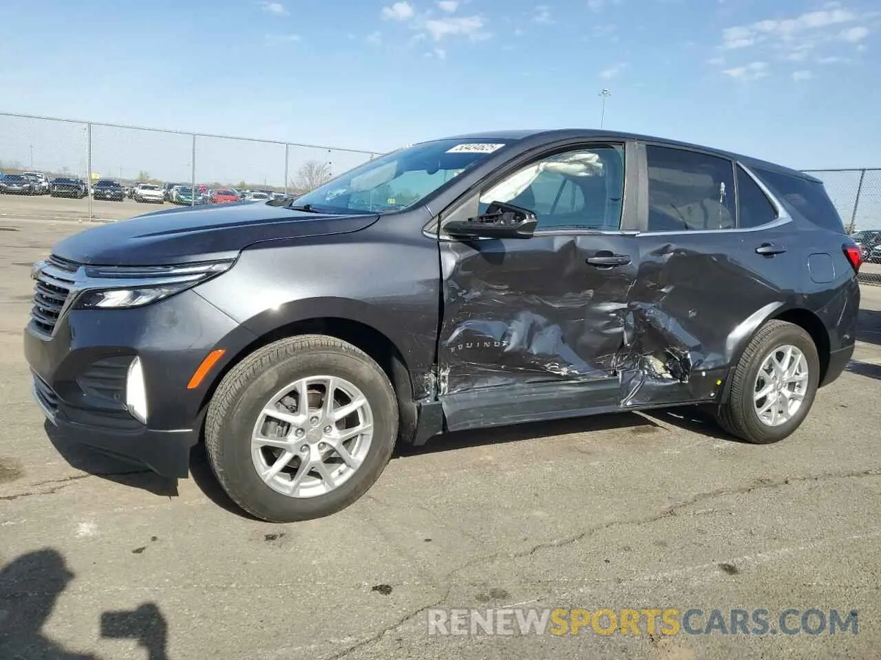 1 Photograph of a damaged car 3GNAXUEV0NS196833 CHEVROLET EQUINOX 2022