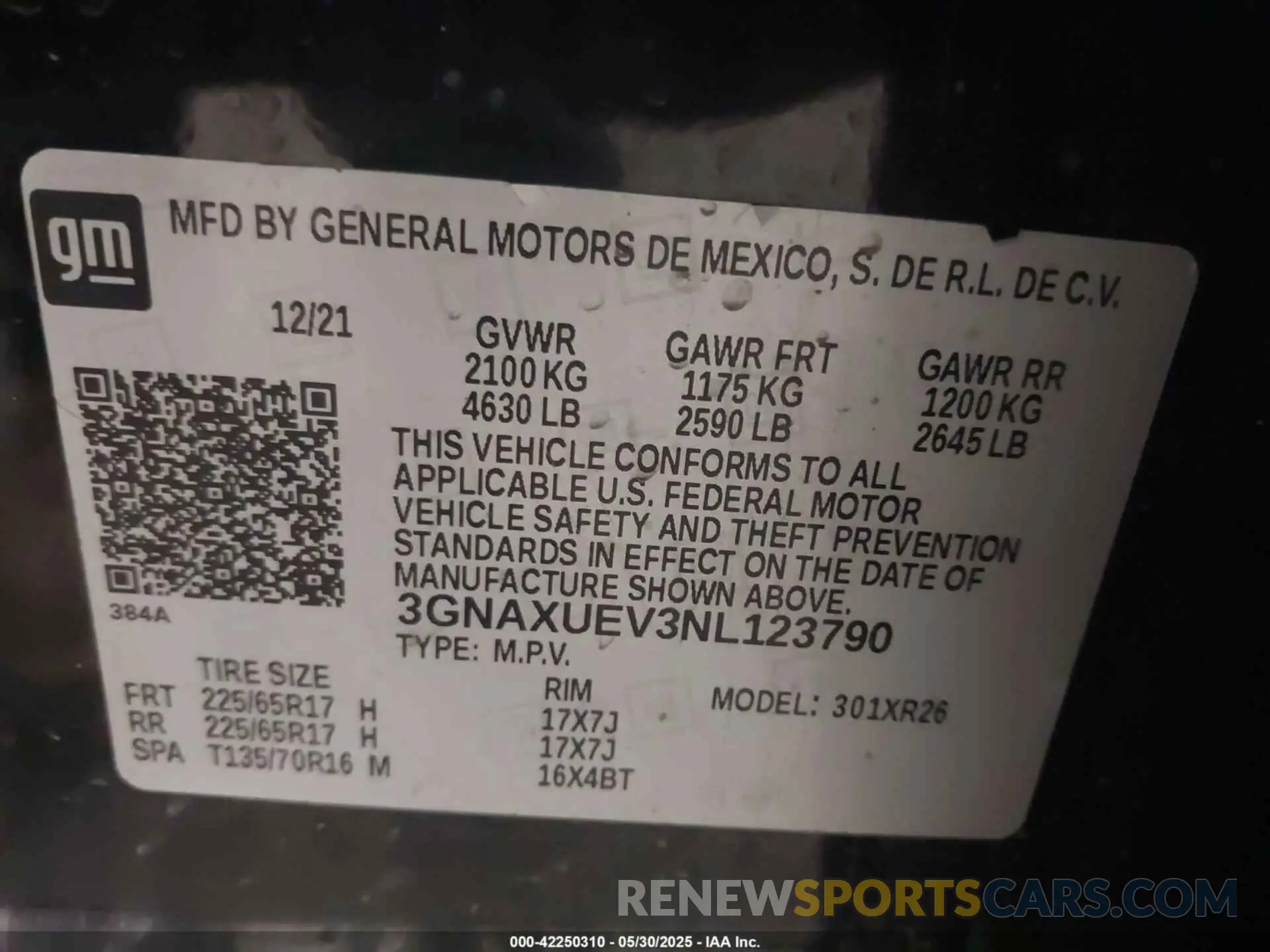 9 Photograph of a damaged car 3GNAXUEV3NL123790 CHEVROLET EQUINOX 2022