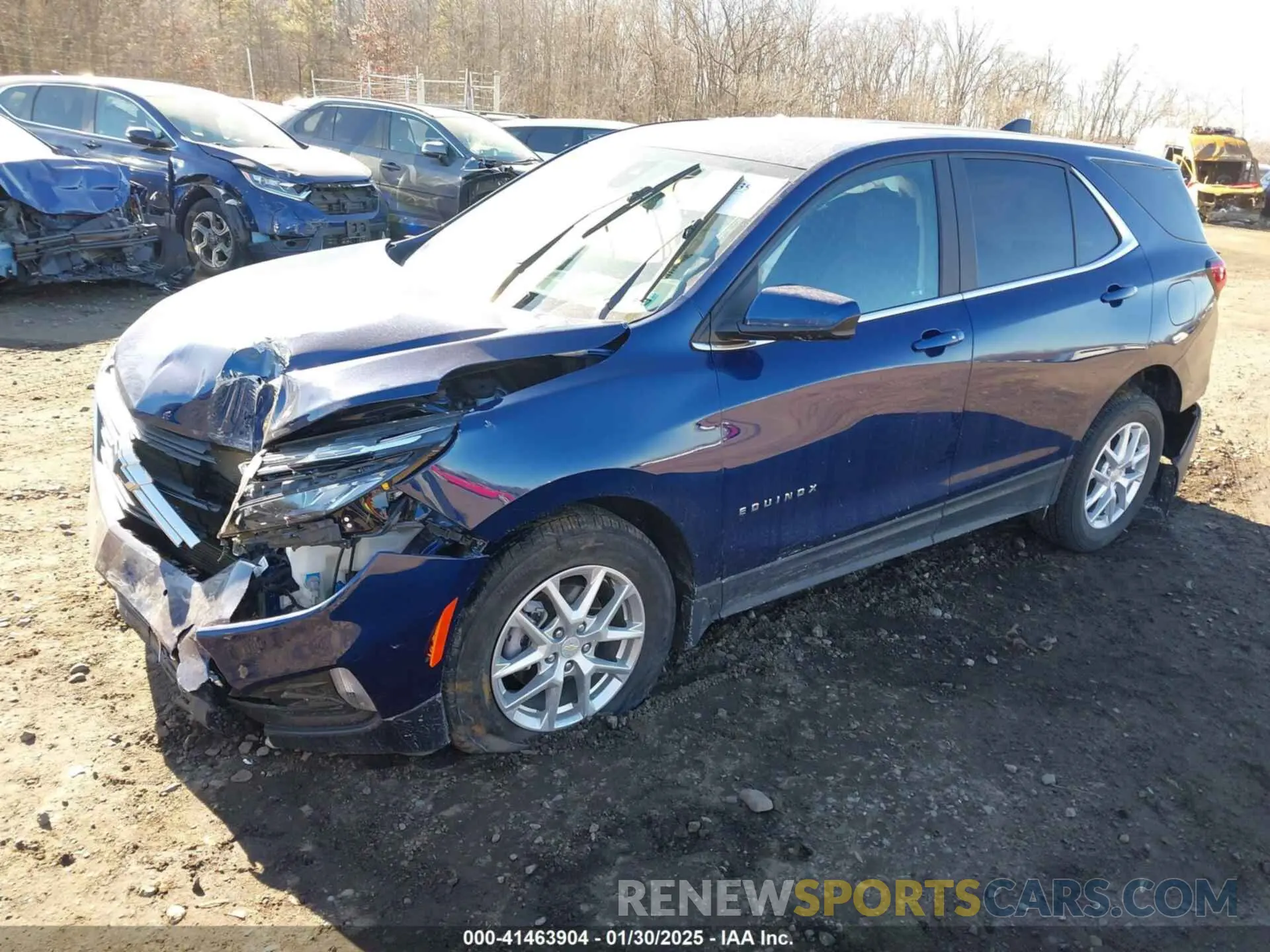2 Photograph of a damaged car 3GNAXUEV3NL249289 CHEVROLET EQUINOX 2022