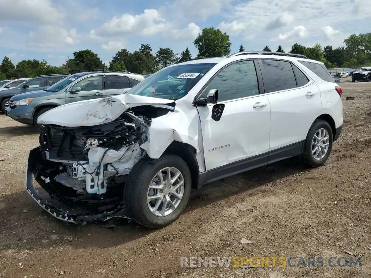 1 Photograph of a damaged car 3GNAXUEV3NL312827 CHEVROLET EQUINOX 2022