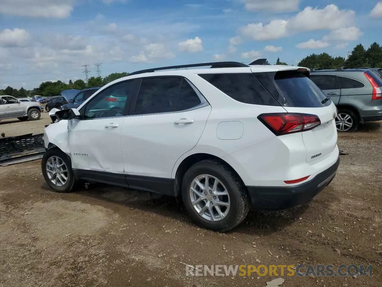 2 Photograph of a damaged car 3GNAXUEV3NL312827 CHEVROLET EQUINOX 2022