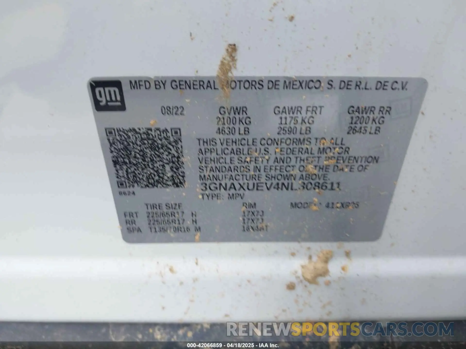 9 Photograph of a damaged car 3GNAXUEV4NL308611 CHEVROLET EQUINOX 2022