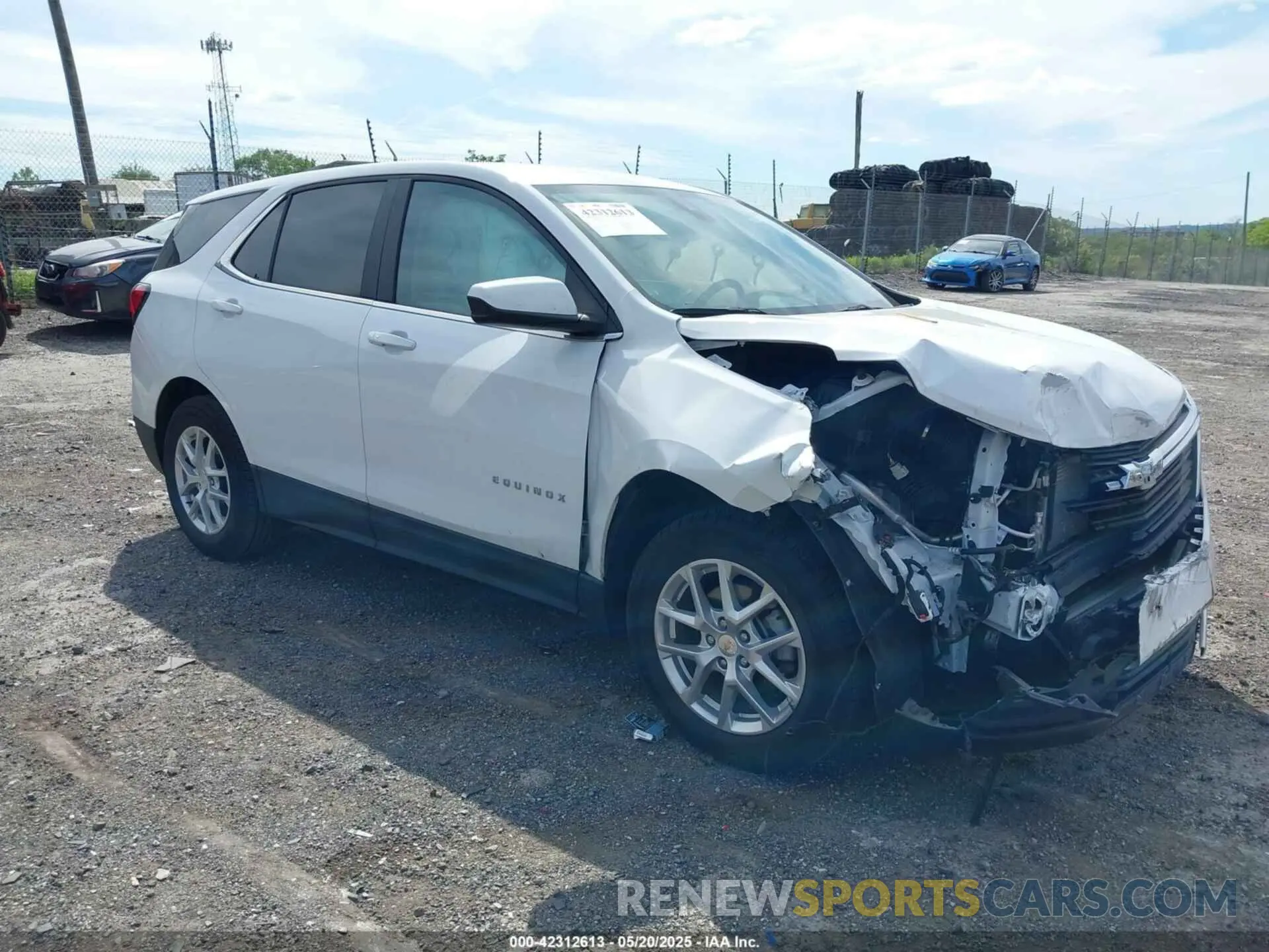 1 Photograph of a damaged car 3GNAXUEV5NL222580 CHEVROLET EQUINOX 2022
