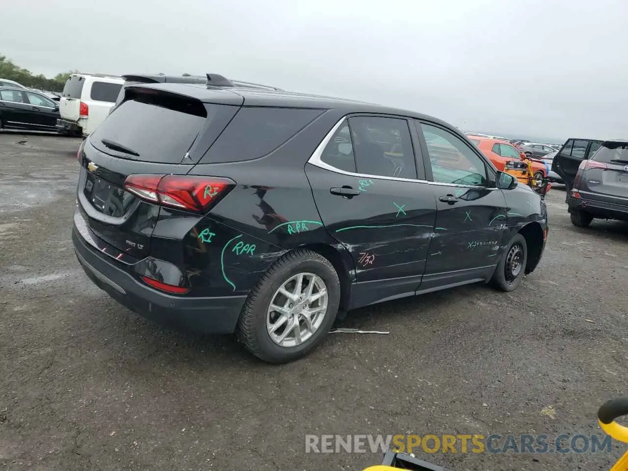 3 Photograph of a damaged car 3GNAXUEV5NL248192 CHEVROLET EQUINOX 2022