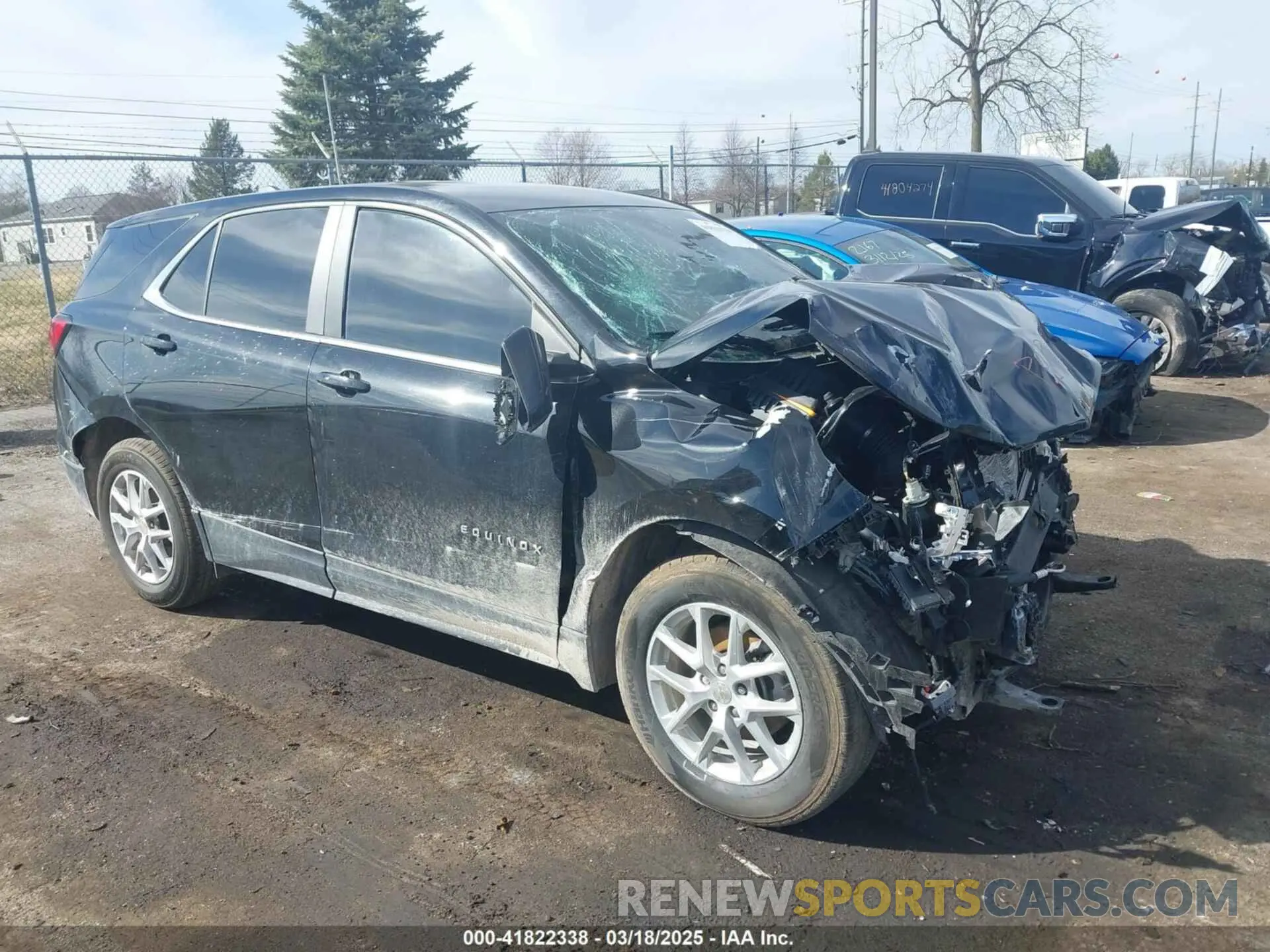 1 Photograph of a damaged car 3GNAXUEV5NL298171 CHEVROLET EQUINOX 2022