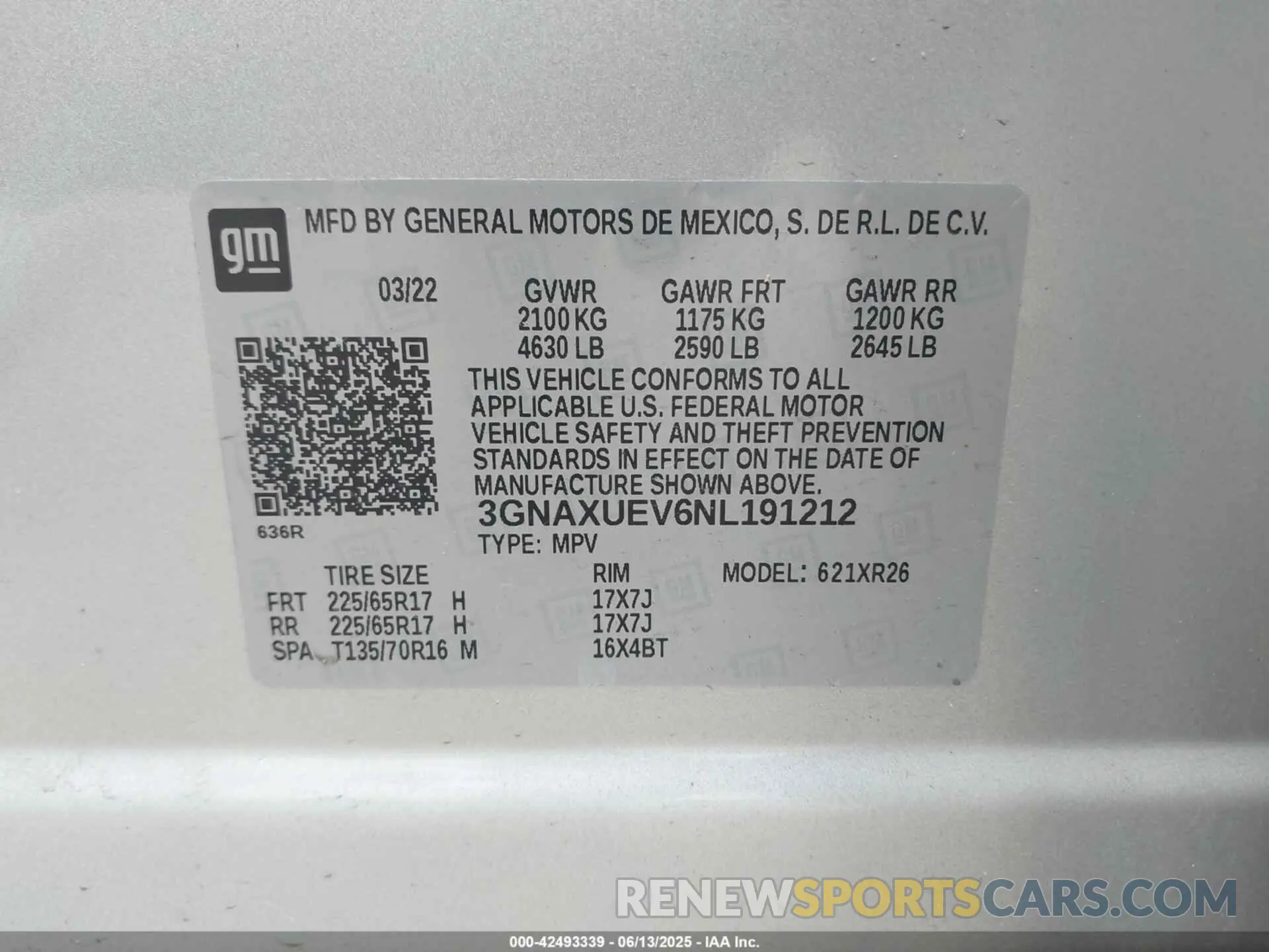 9 Photograph of a damaged car 3GNAXUEV6NL191212 CHEVROLET EQUINOX 2022