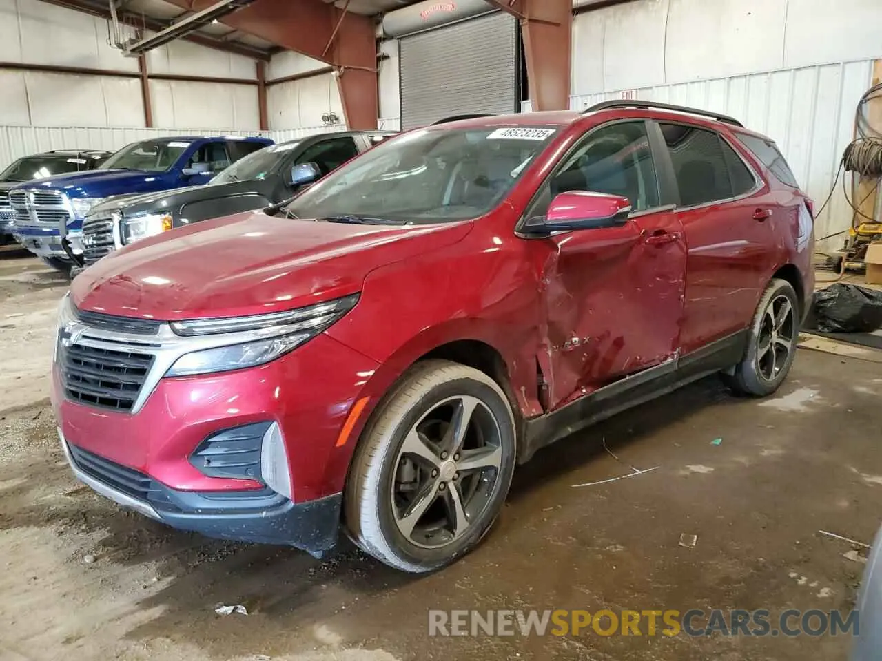 1 Photograph of a damaged car 3GNAXUEVXNL117646 CHEVROLET EQUINOX 2022