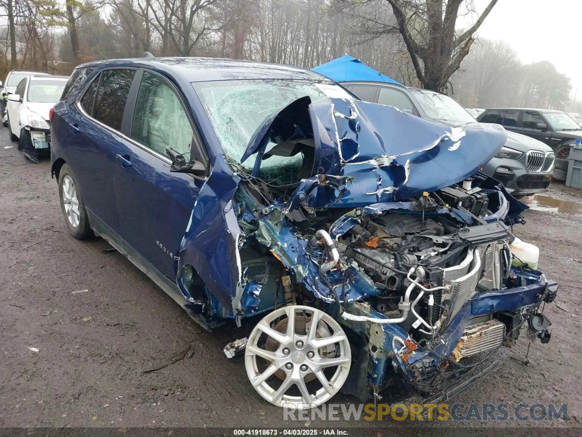 1 Photograph of a damaged car 3GNAXUEVXNL155491 CHEVROLET EQUINOX 2022