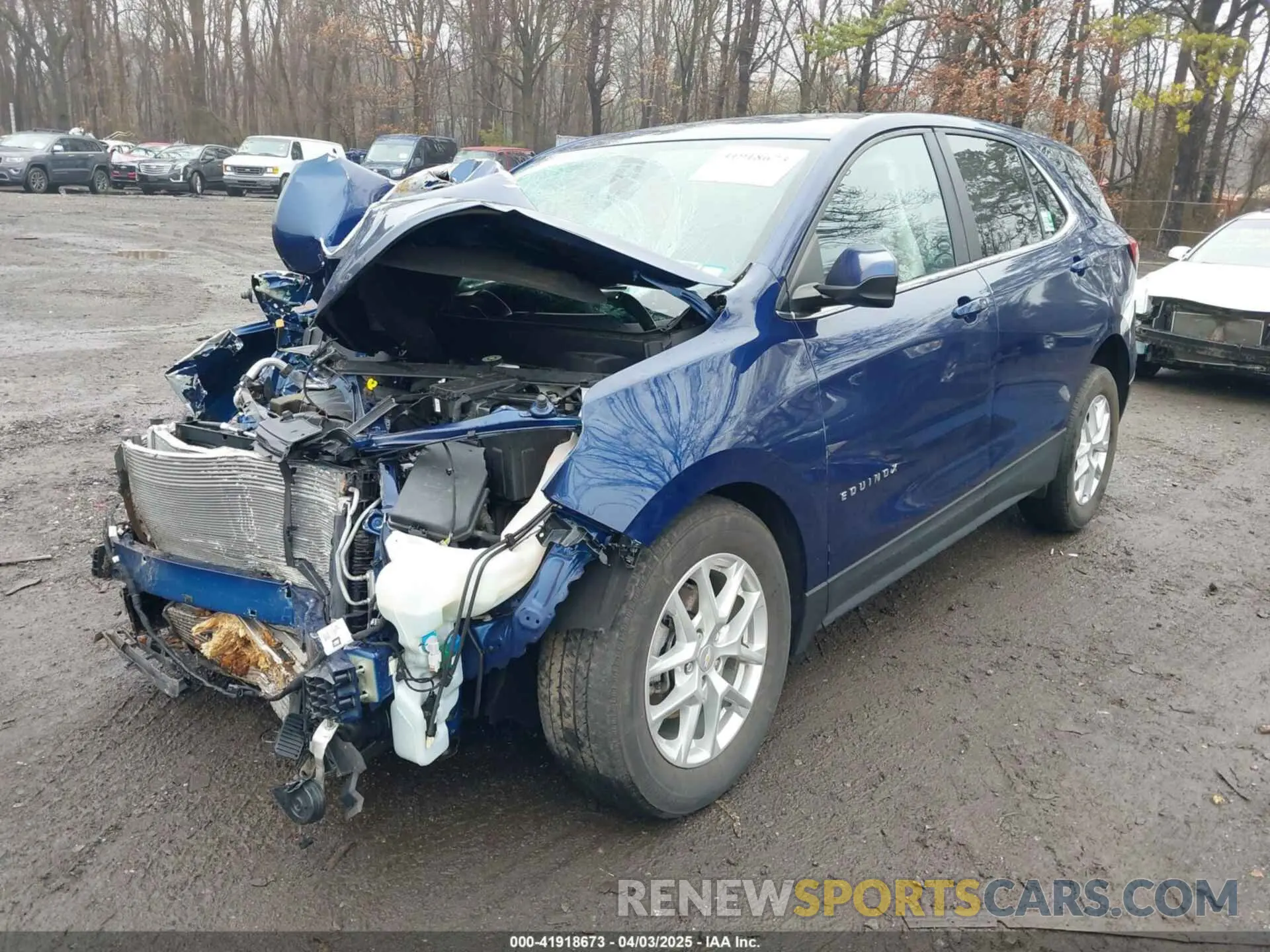 2 Photograph of a damaged car 3GNAXUEVXNL155491 CHEVROLET EQUINOX 2022