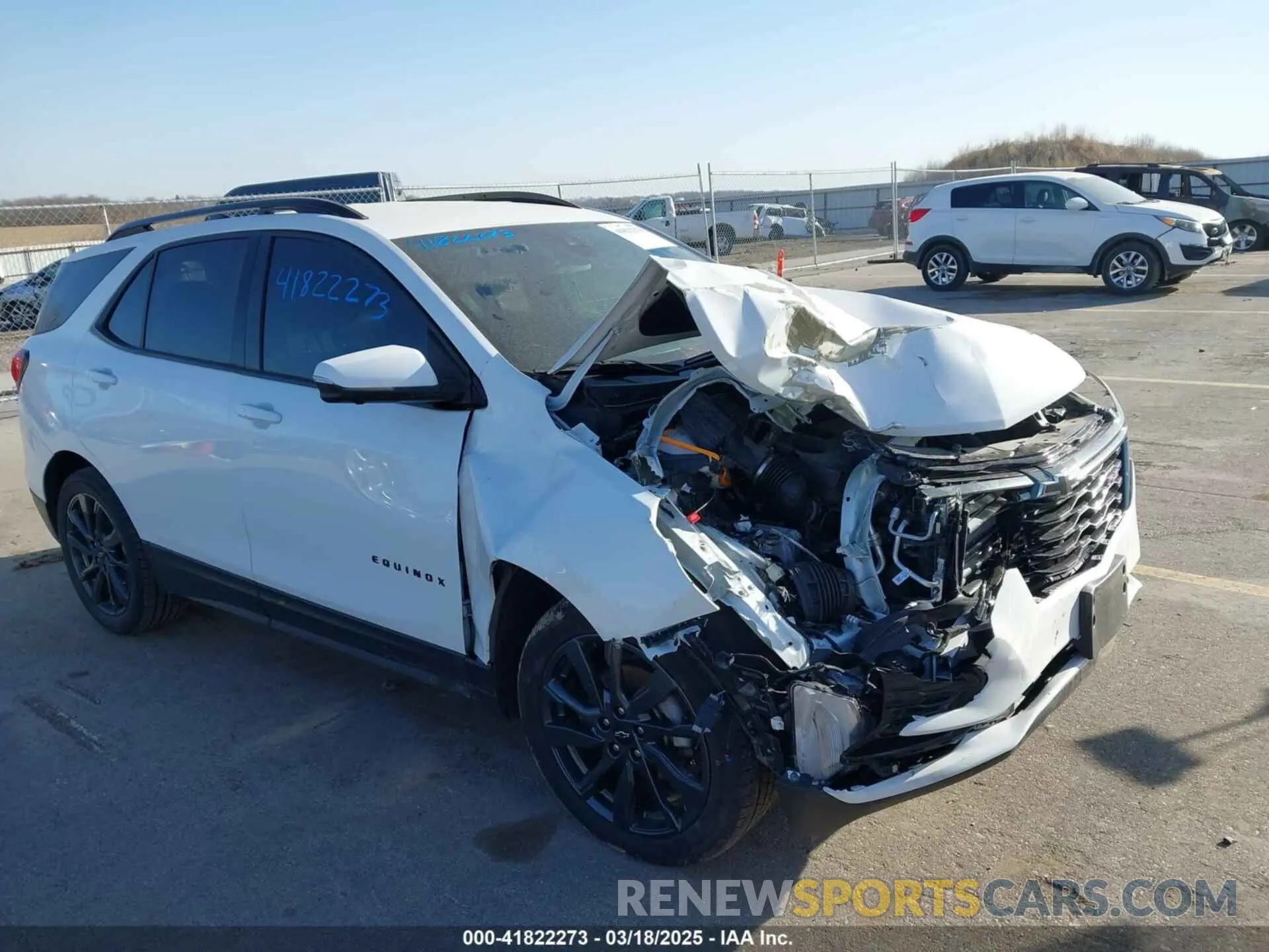 1 Photograph of a damaged car 3GNAXWEV1NS100493 CHEVROLET EQUINOX 2022