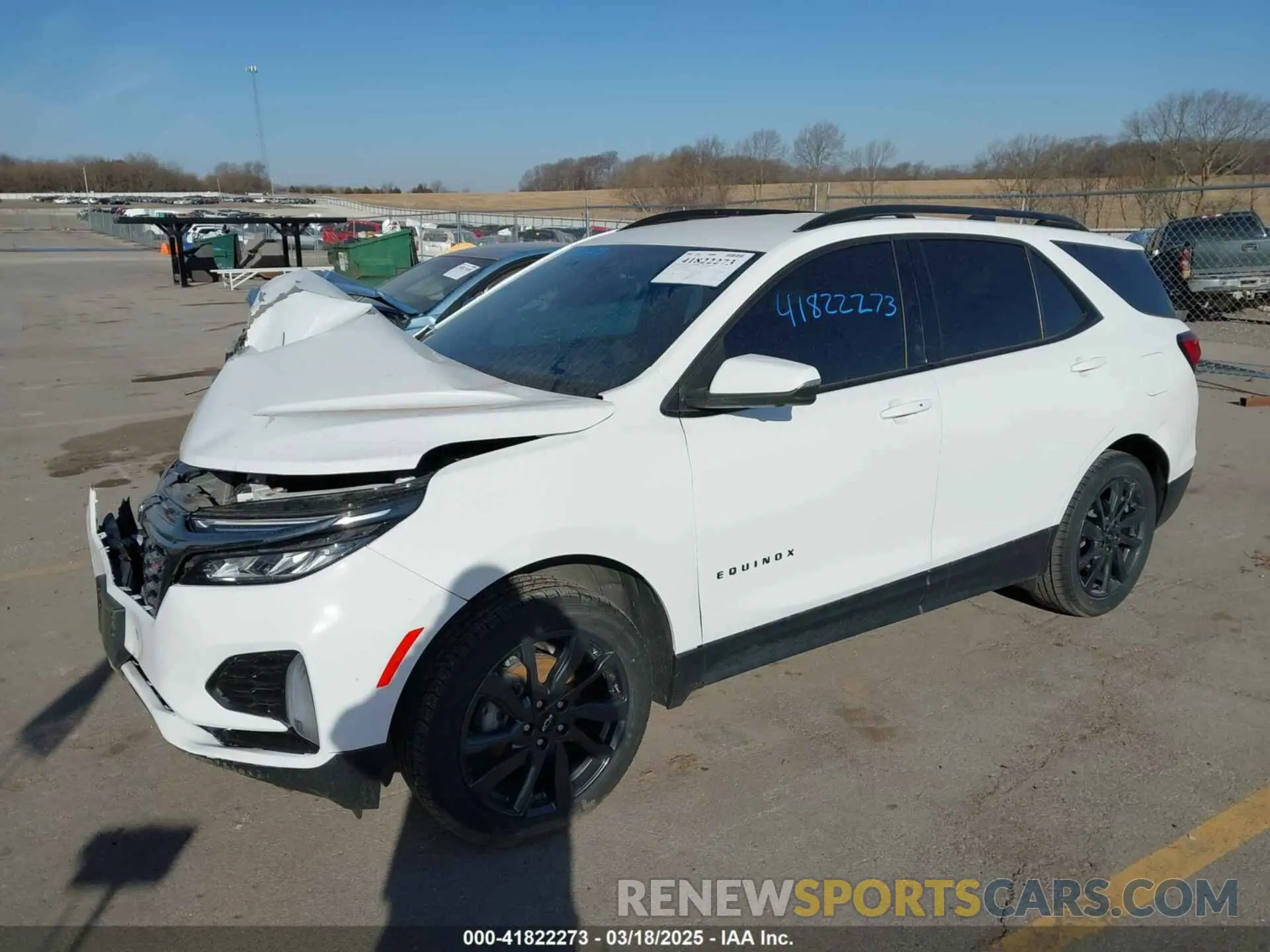 2 Photograph of a damaged car 3GNAXWEV1NS100493 CHEVROLET EQUINOX 2022