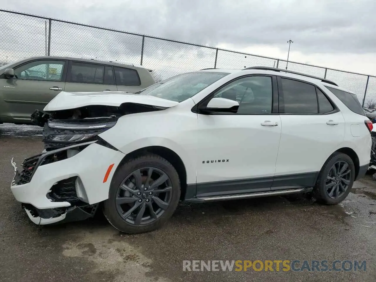 1 Photograph of a damaged car 3GNAXWEV6NS163556 CHEVROLET EQUINOX 2022