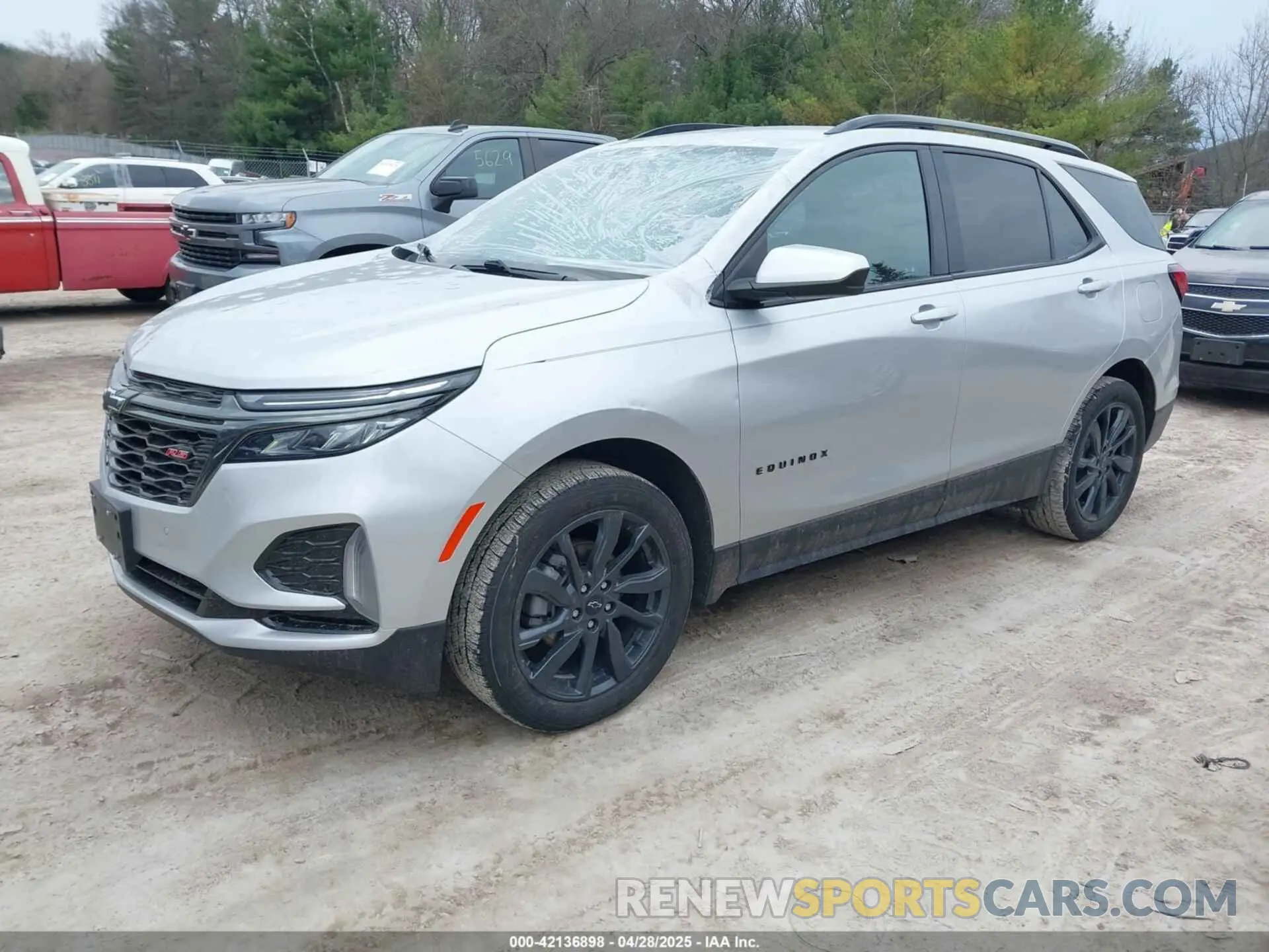 2 Photograph of a damaged car 3GNAXWEV8NS100507 CHEVROLET EQUINOX 2022