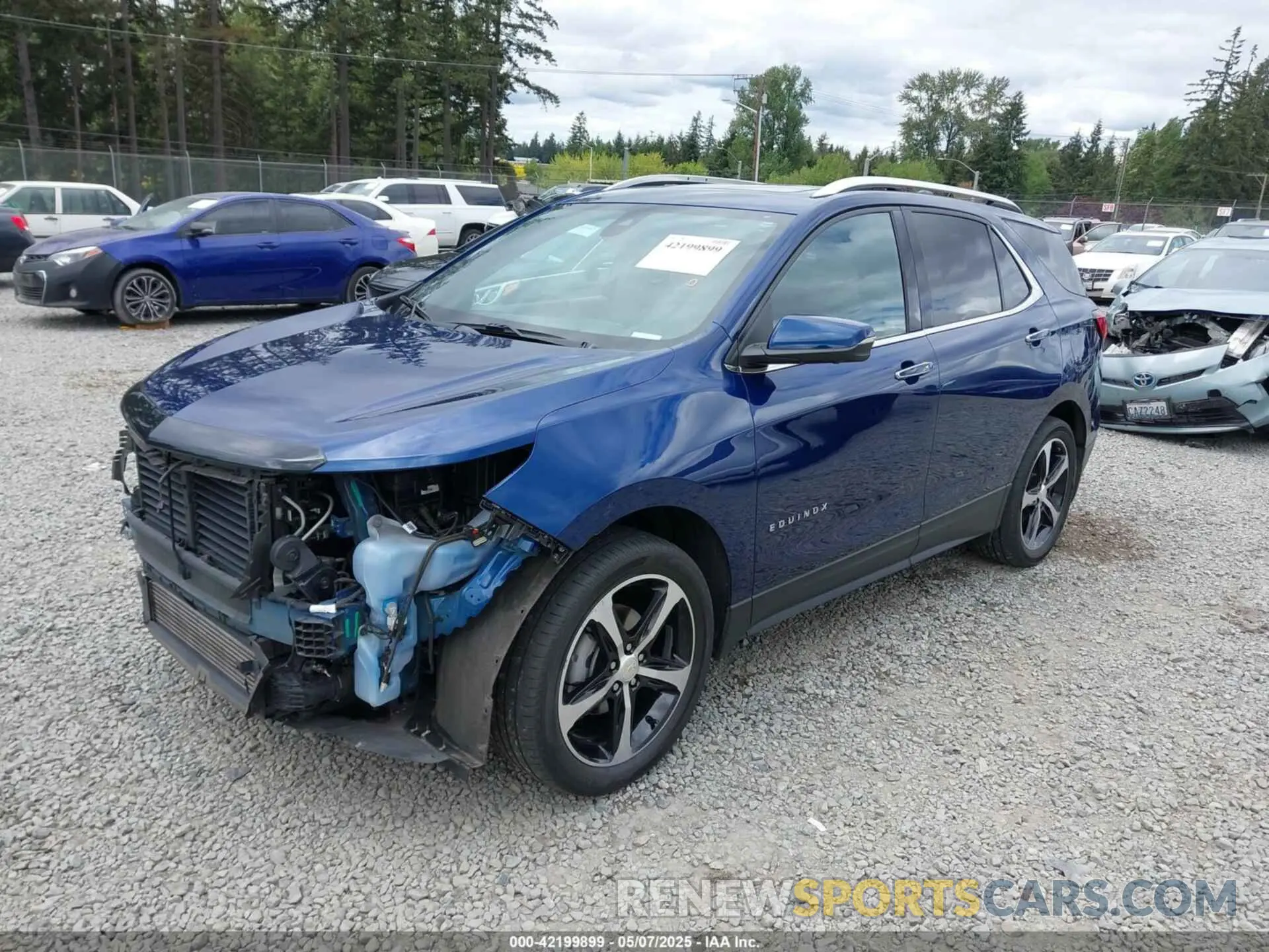 2 Photograph of a damaged car 3GNAXXEV5NS105492 CHEVROLET EQUINOX 2022
