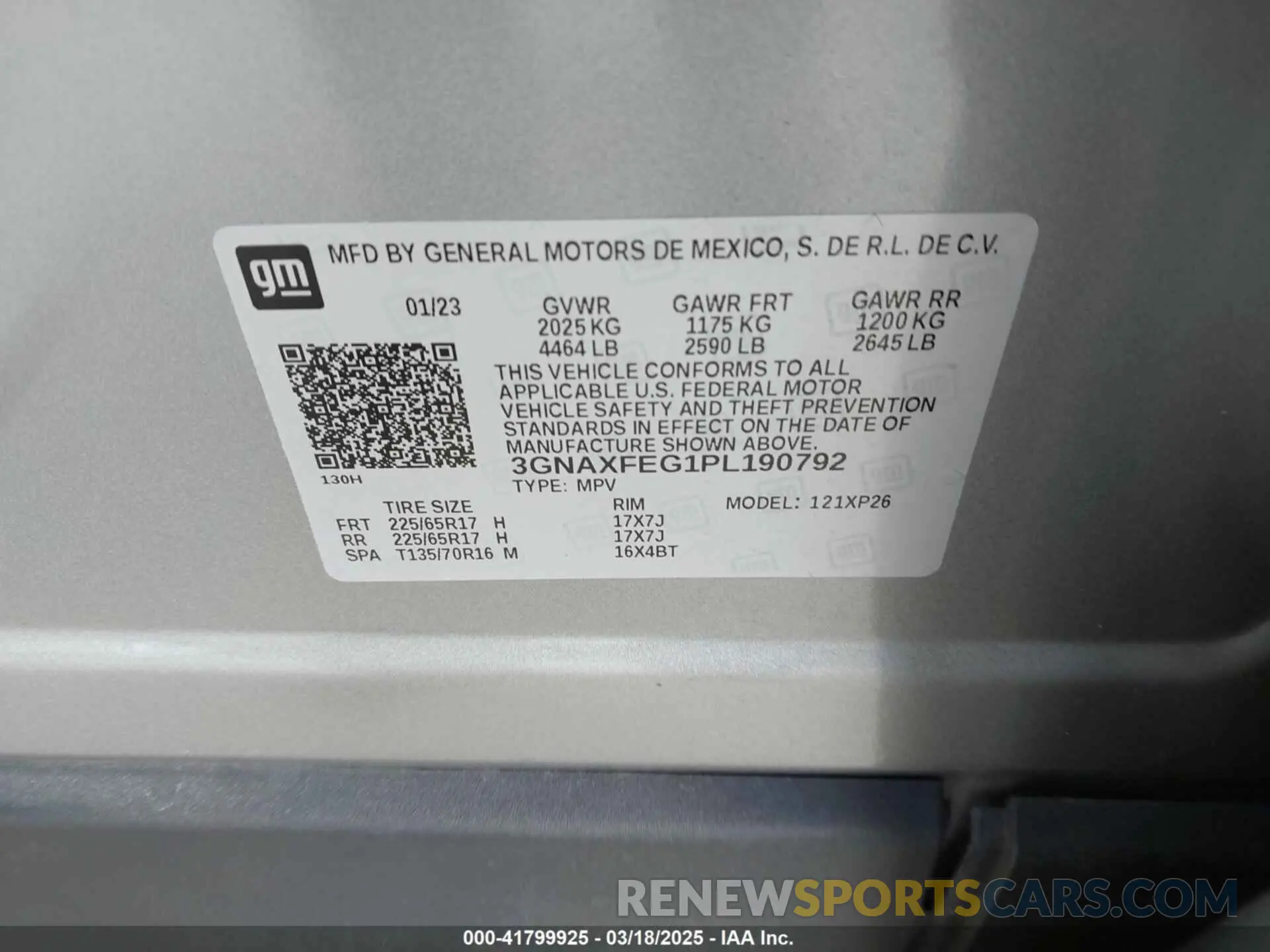 9 Photograph of a damaged car 3GNAXFEG1PL190792 CHEVROLET EQUINOX 2023