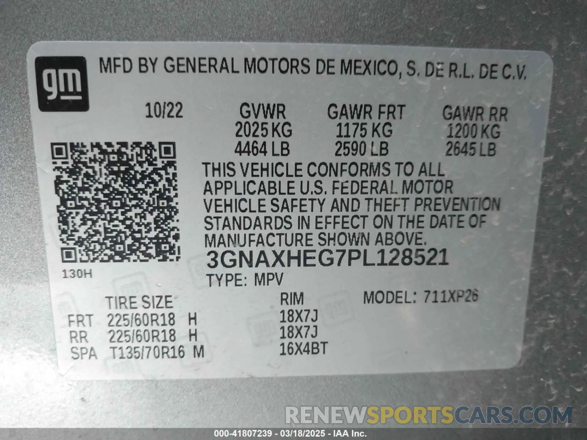 9 Photograph of a damaged car 3GNAXHEG7PL128521 CHEVROLET EQUINOX 2023