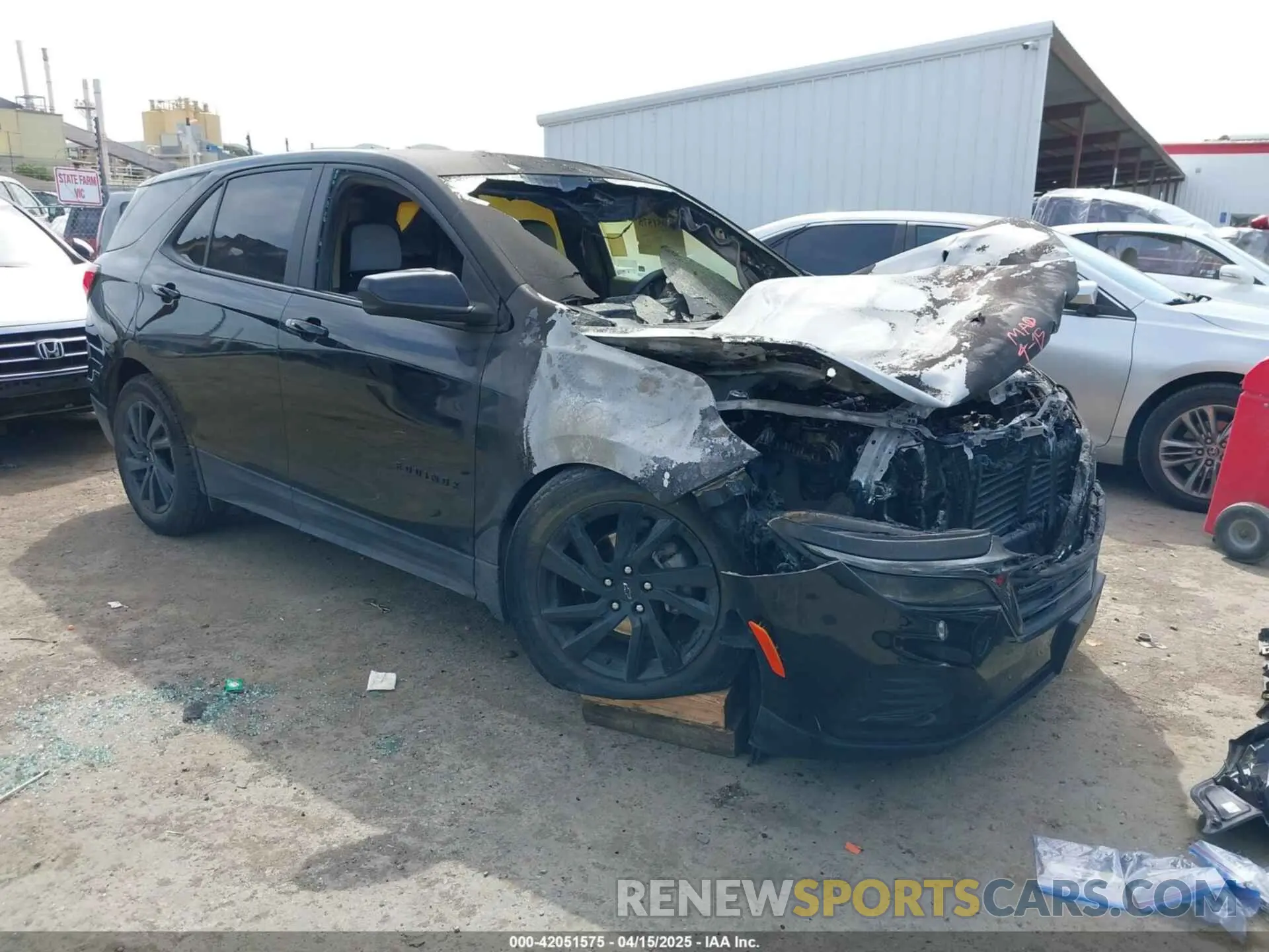 1 Photograph of a damaged car 3GNAXHEG9PL128942 CHEVROLET EQUINOX 2023