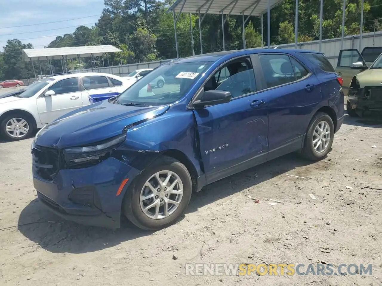 1 Photograph of a damaged car 3GNAXHEG9PL186436 CHEVROLET EQUINOX 2023