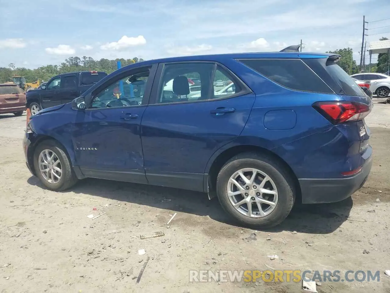 2 Photograph of a damaged car 3GNAXHEG9PL186436 CHEVROLET EQUINOX 2023