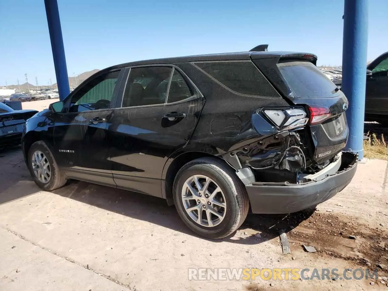 2 Photograph of a damaged car 3GNAXHEG9PL222500 CHEVROLET EQUINOX 2023