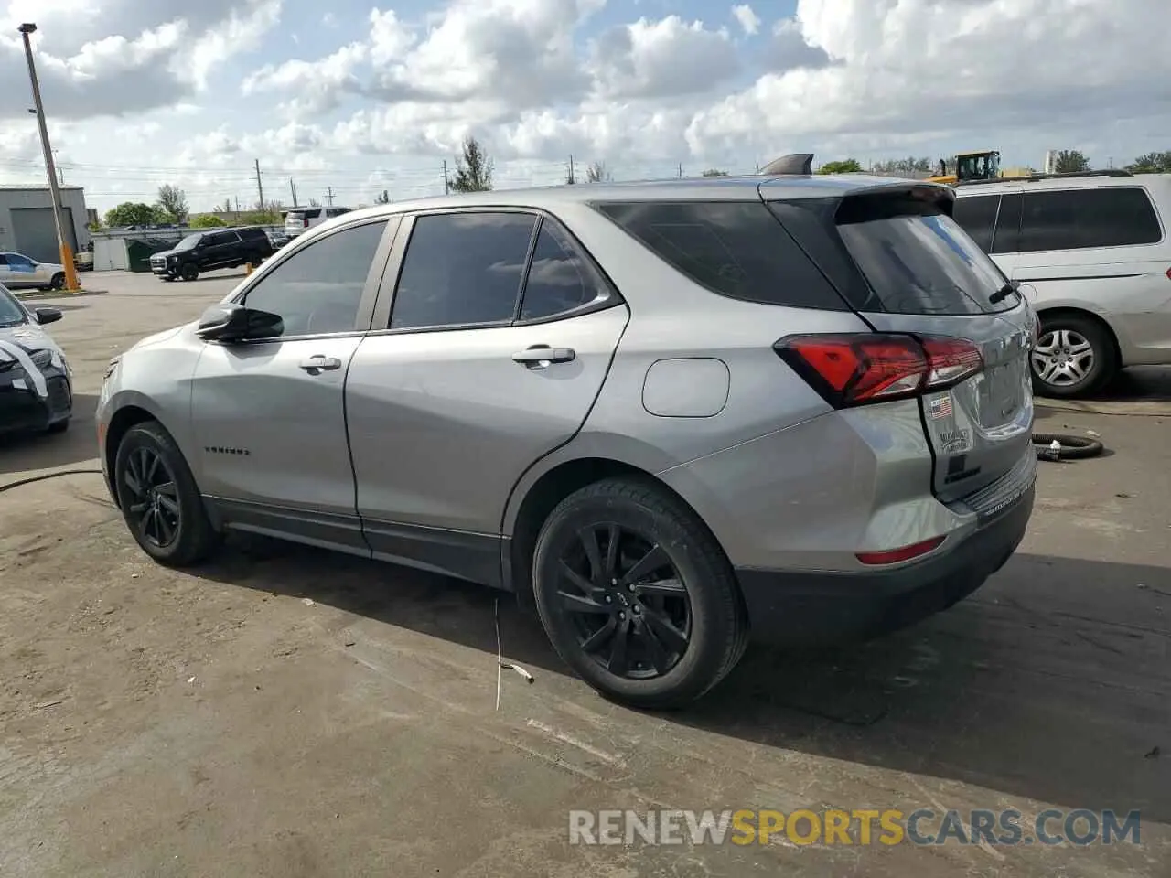 2 Photograph of a damaged car 3GNAXHEGXPL225230 CHEVROLET EQUINOX 2023