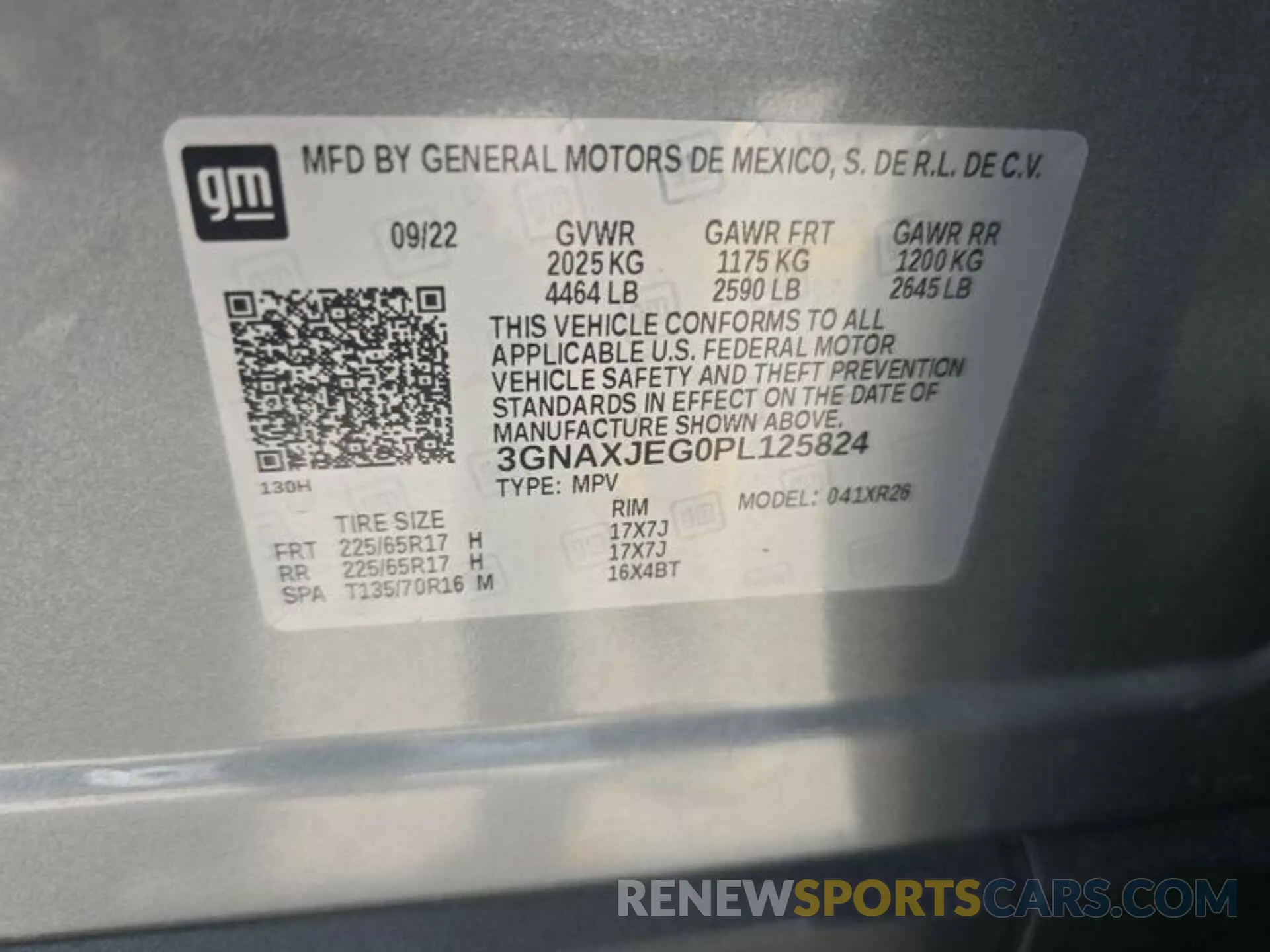 8 Photograph of a damaged car 3GNAXJEG0PL125824 CHEVROLET EQUINOX 2023
