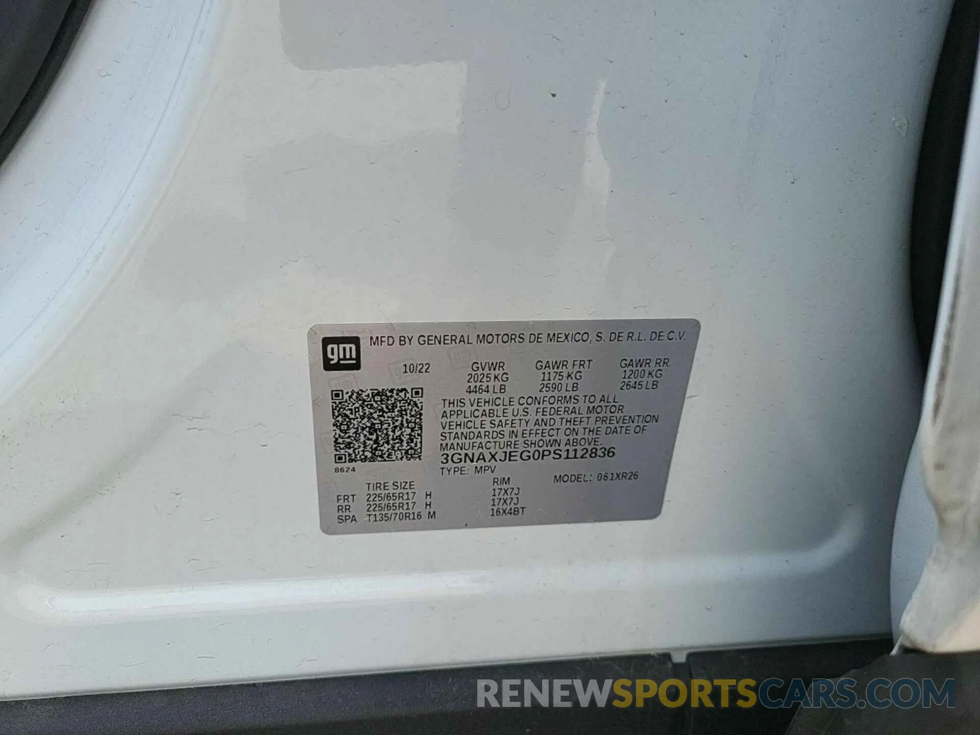 19 Photograph of a damaged car 3GNAXJEG0PS112836 CHEVROLET EQUINOX 2023