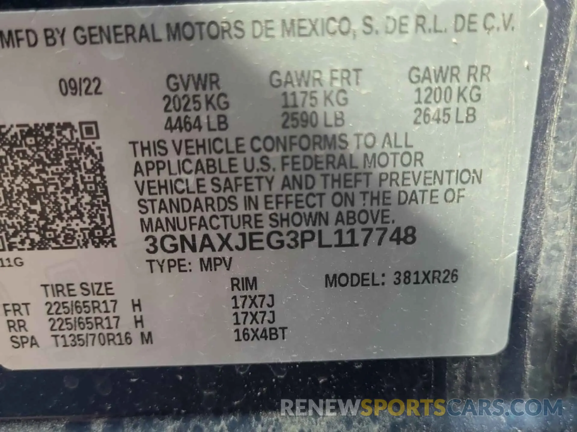 8 Photograph of a damaged car 3GNAXJEG3PL117748 CHEVROLET EQUINOX 2023