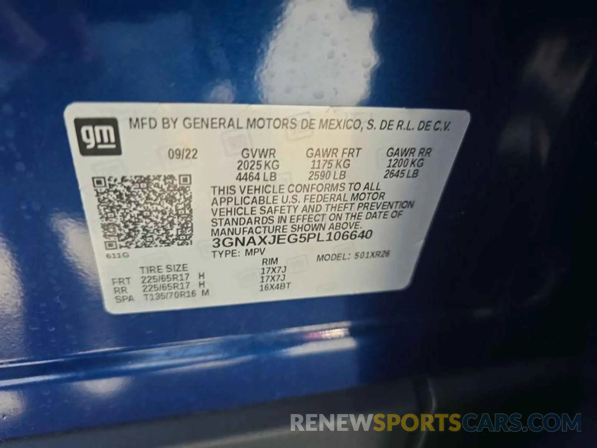 2 Photograph of a damaged car 3GNAXJEG5PL106640 CHEVROLET EQUINOX 2023