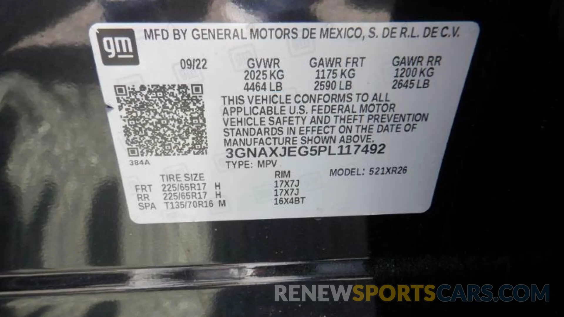 2 Photograph of a damaged car 3GNAXJEG5PL117492 CHEVROLET EQUINOX 2023