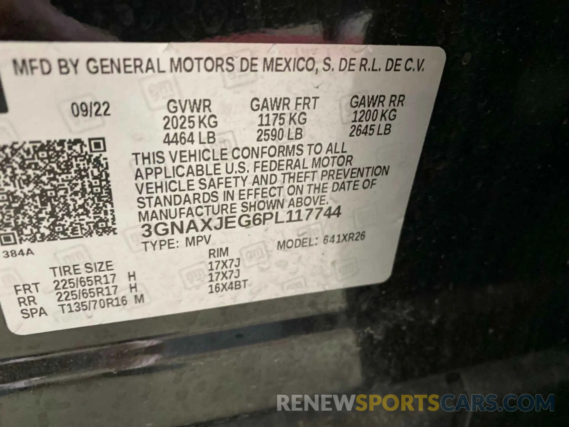 13 Photograph of a damaged car 3GNAXJEG6PL117744 CHEVROLET EQUINOX 2023