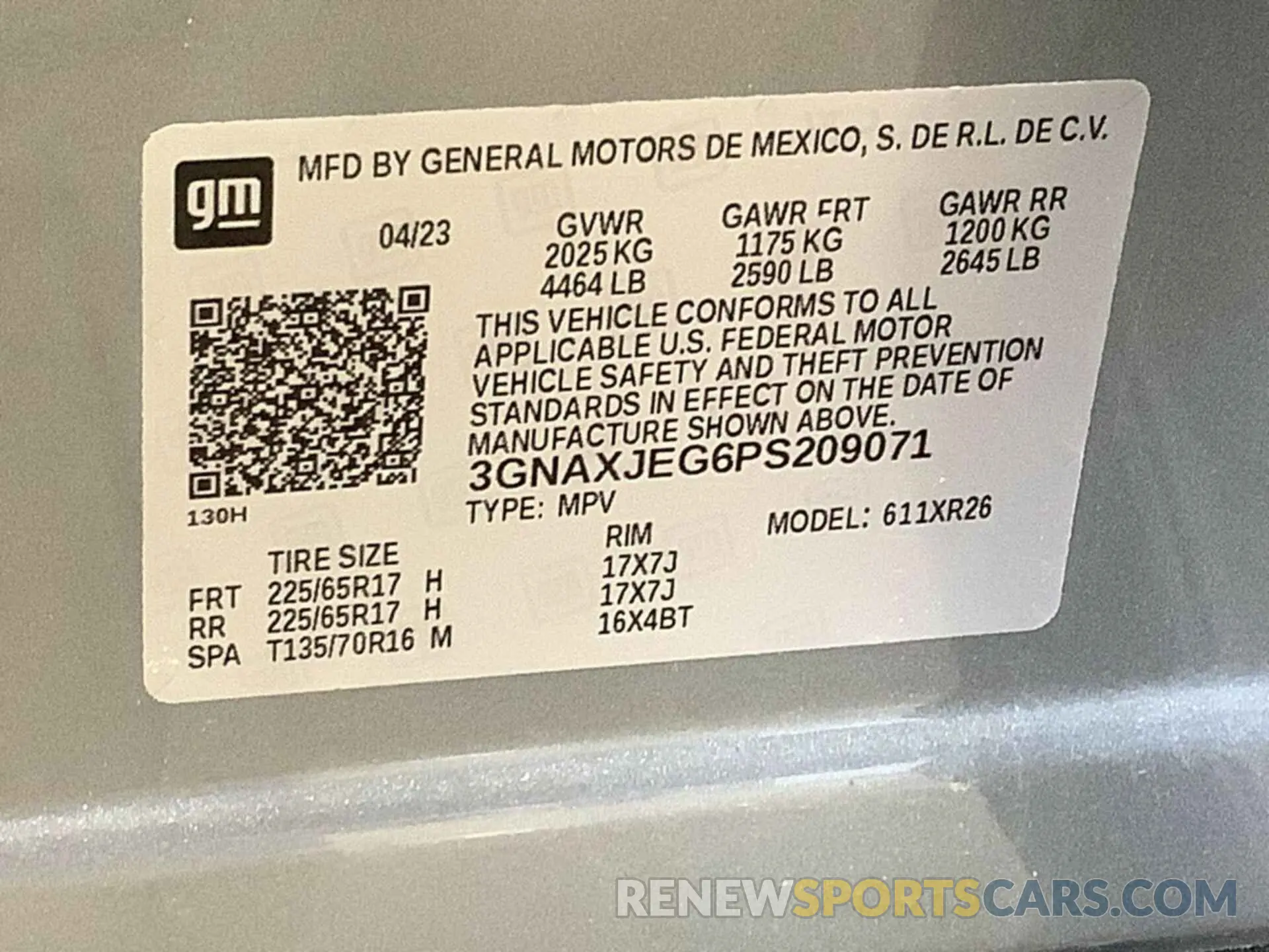 13 Photograph of a damaged car 3GNAXJEG6PS209071 CHEVROLET EQUINOX 2023