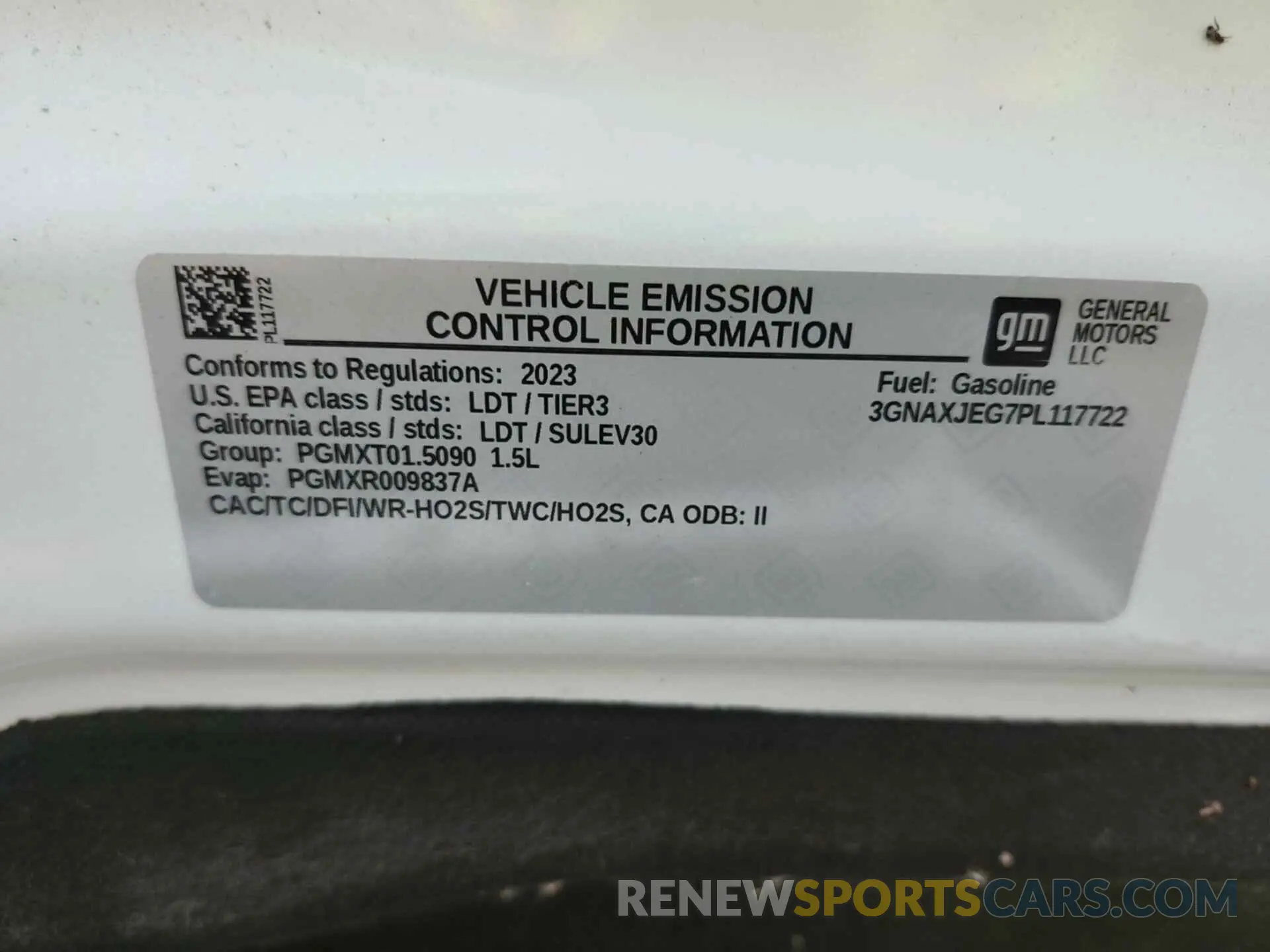 4 Photograph of a damaged car 3GNAXJEG7PL117722 CHEVROLET EQUINOX 2023