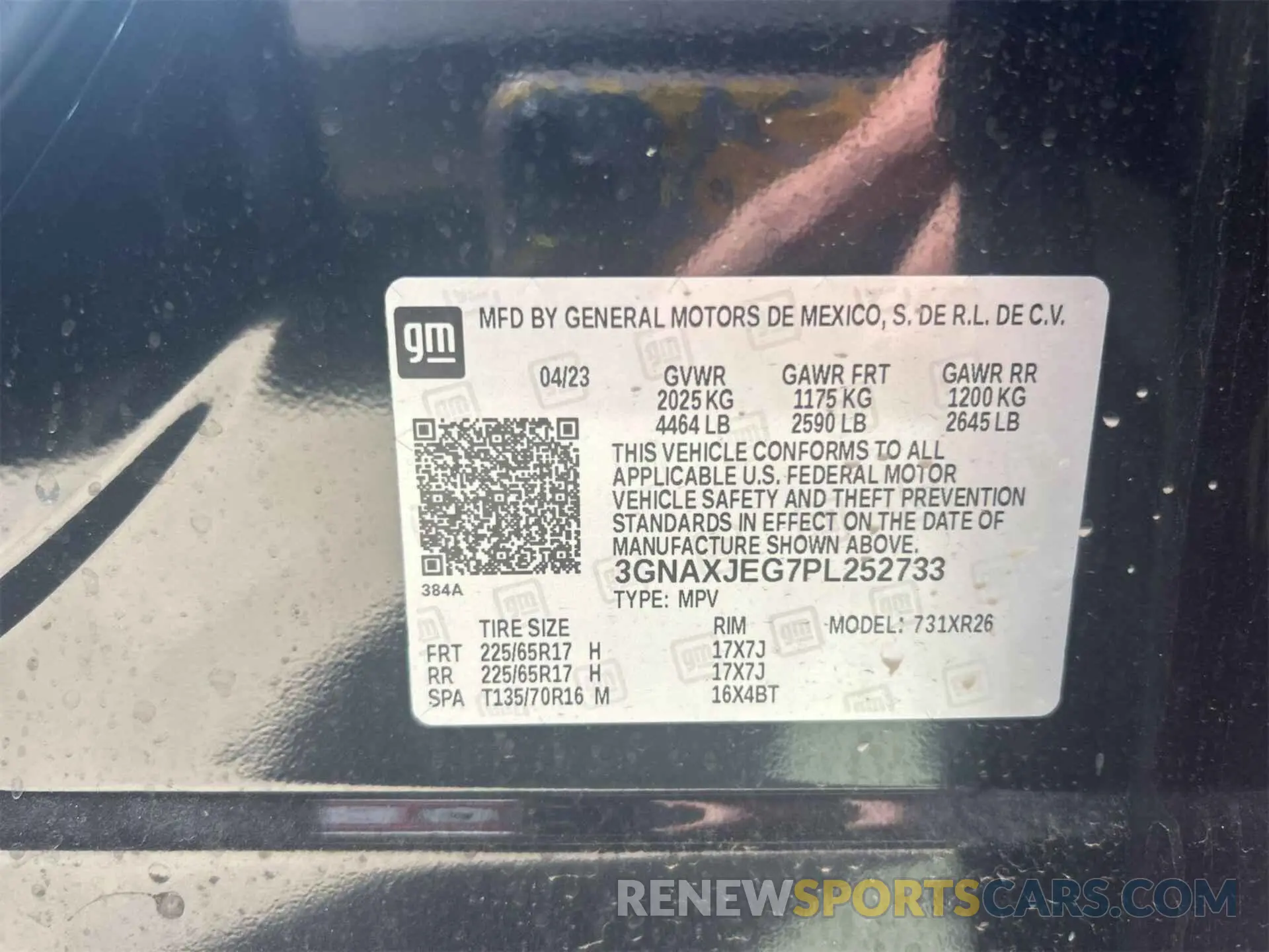 11 Photograph of a damaged car 3GNAXJEG7PL252733 CHEVROLET EQUINOX 2023