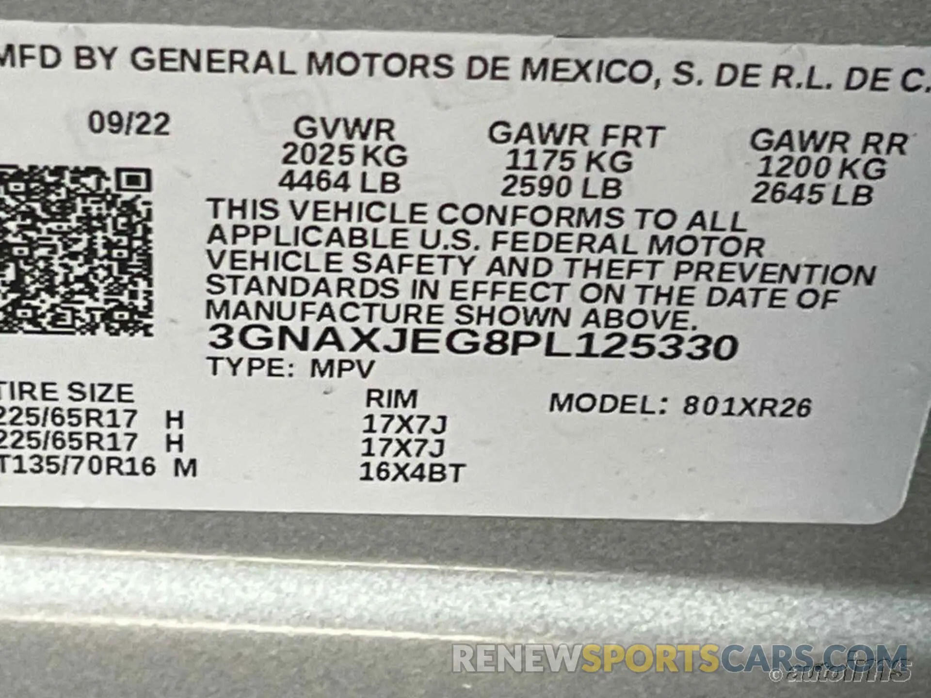 2 Photograph of a damaged car 3GNAXJEG8PL125330 CHEVROLET EQUINOX 2023