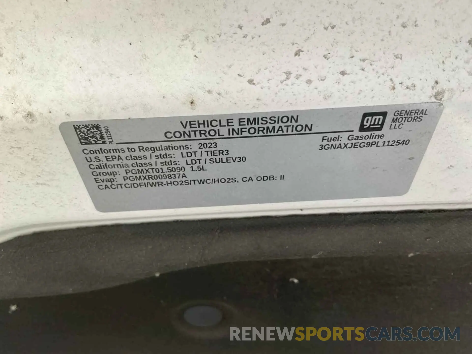 7 Photograph of a damaged car 3GNAXJEG9PL112540 CHEVROLET EQUINOX 2023