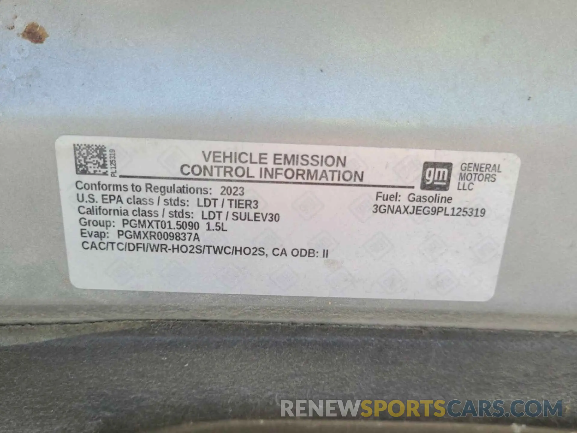 21 Photograph of a damaged car 3GNAXJEG9PL125319 CHEVROLET EQUINOX 2023