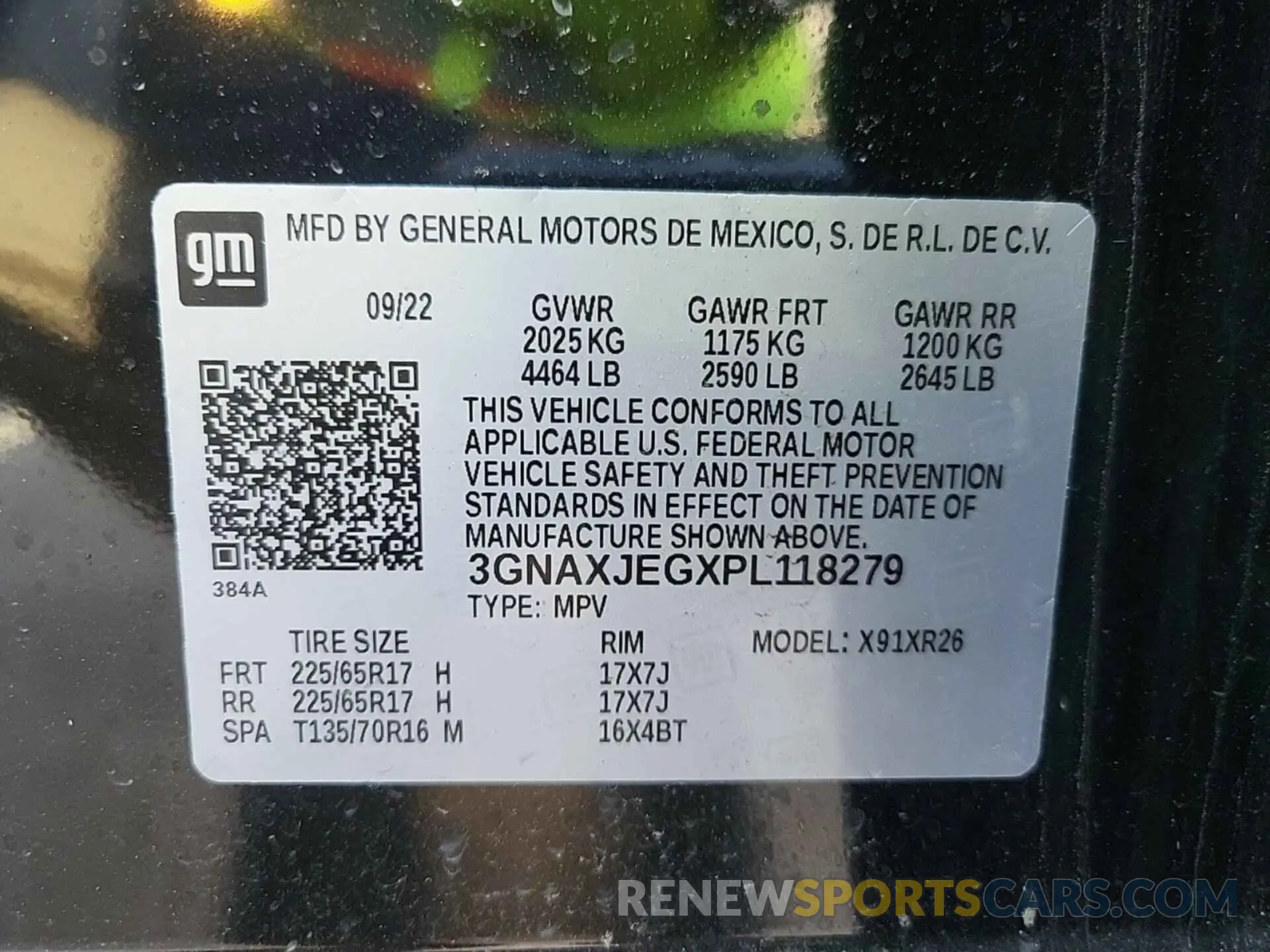 3 Photograph of a damaged car 3GNAXJEGXPL118279 CHEVROLET EQUINOX 2023