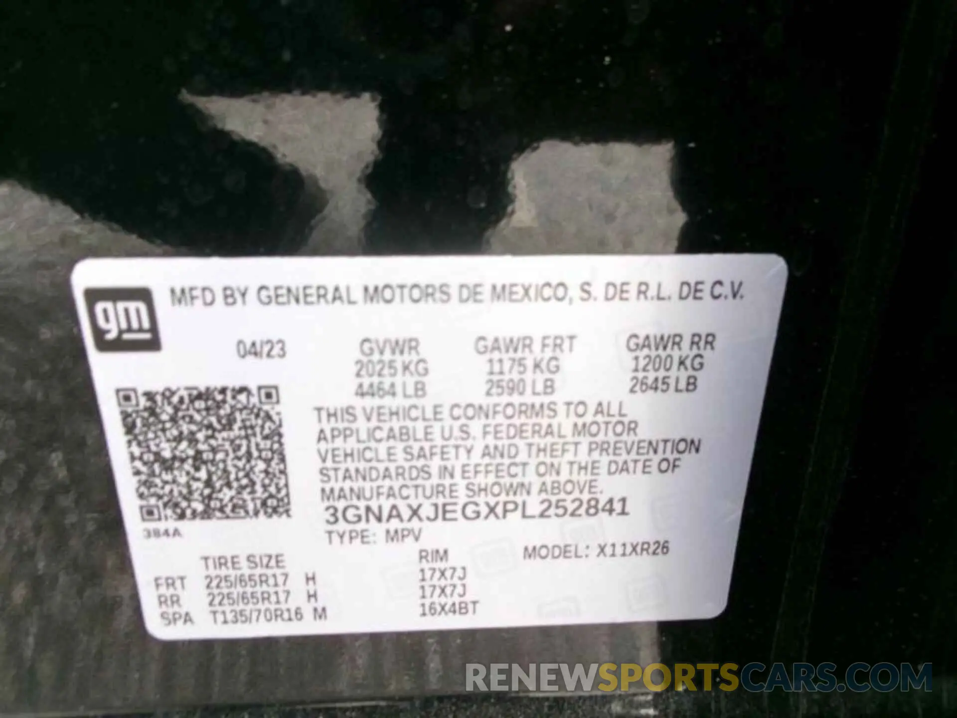 13 Photograph of a damaged car 3GNAXJEGXPL252841 CHEVROLET EQUINOX 2023