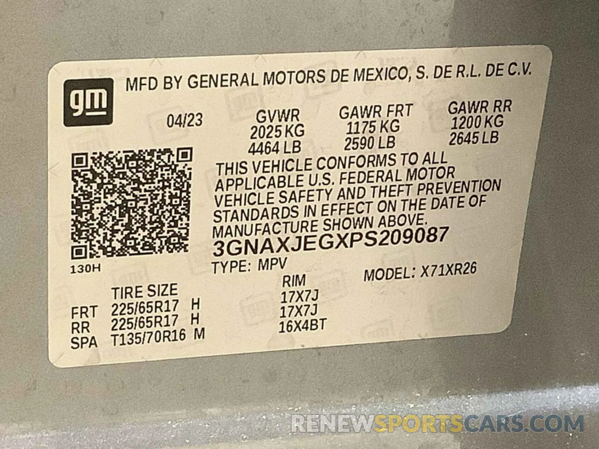 4 Photograph of a damaged car 3GNAXJEGXPS209087 CHEVROLET EQUINOX 2023
