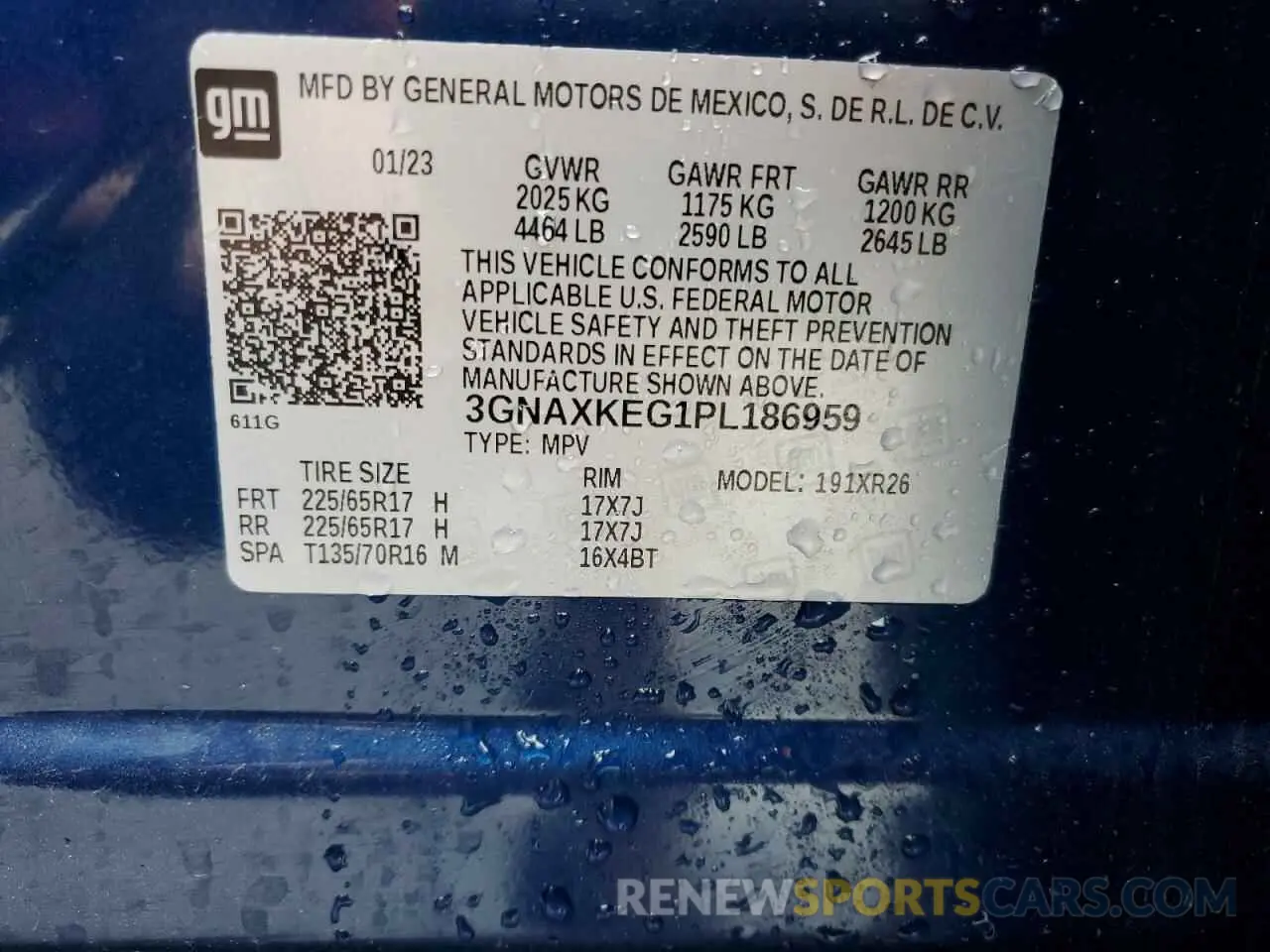 14 Photograph of a damaged car 3GNAXKEG1PL186959 CHEVROLET EQUINOX 2023