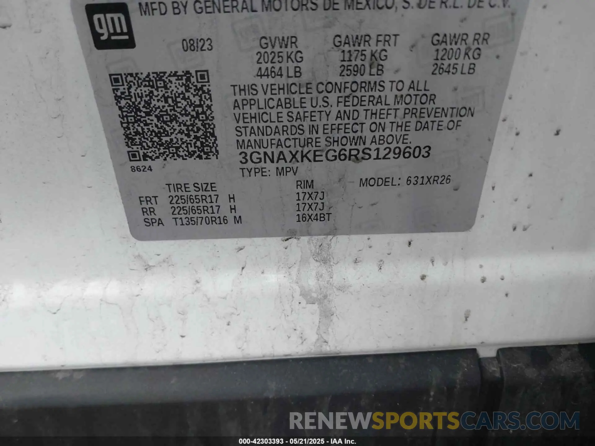 9 Photograph of a damaged car 3GNAXKEG1PS157600 CHEVROLET EQUINOX 2023