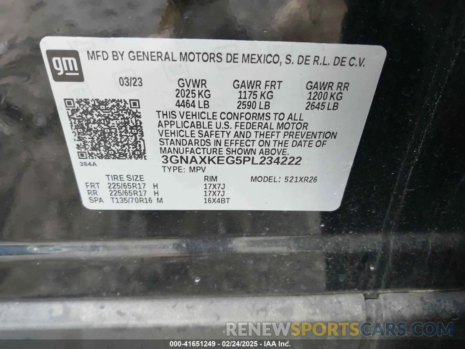 9 Photograph of a damaged car 3GNAXKEG5PL234222 CHEVROLET EQUINOX 2023
