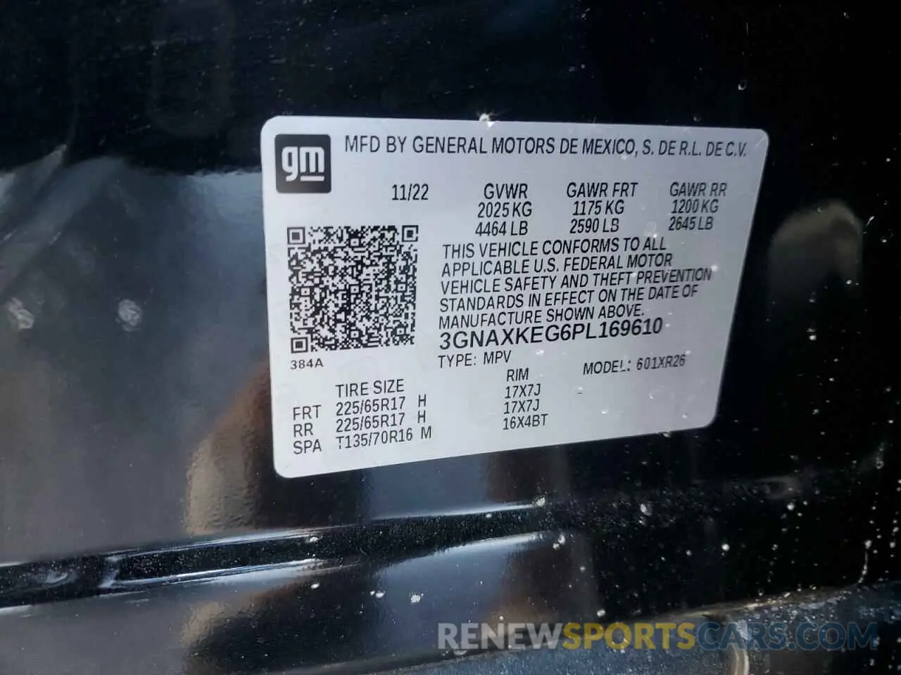 12 Photograph of a damaged car 3GNAXKEG6PL169610 CHEVROLET EQUINOX 2023