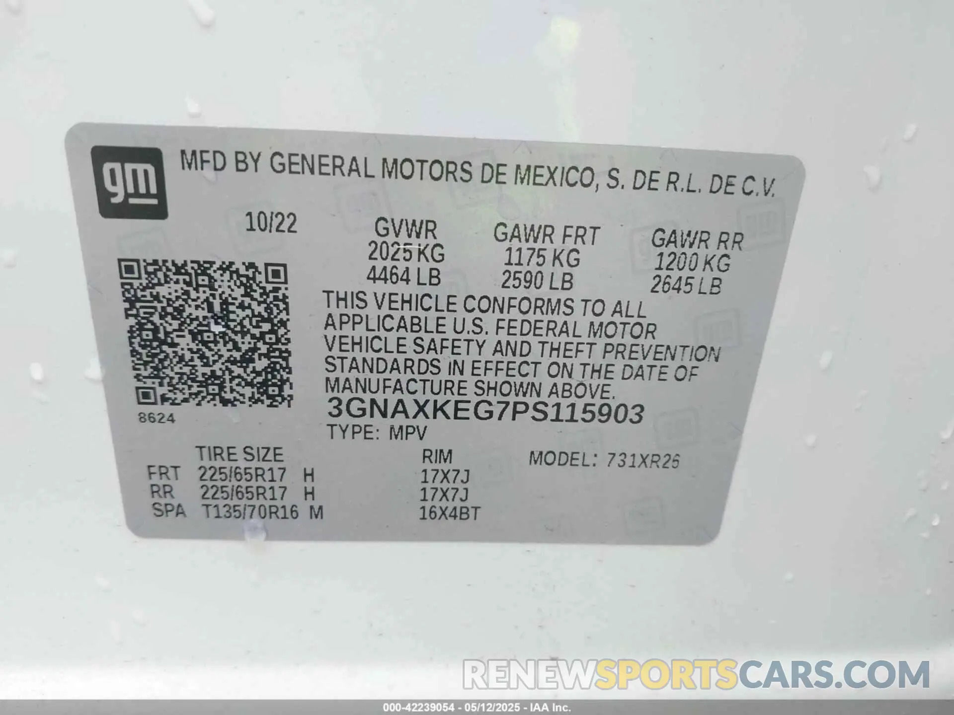9 Photograph of a damaged car 3GNAXKEG7PS115903 CHEVROLET EQUINOX 2023