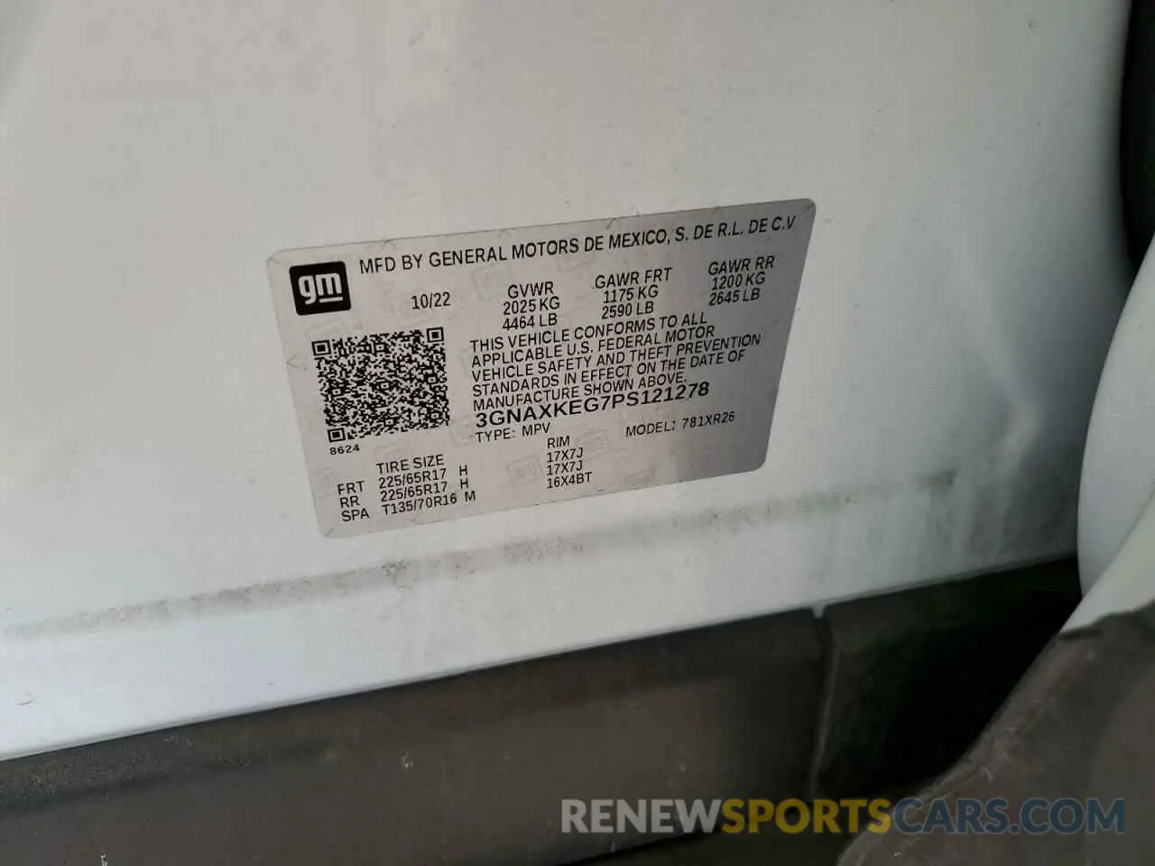 13 Photograph of a damaged car 3GNAXKEG7PS121278 CHEVROLET EQUINOX 2023