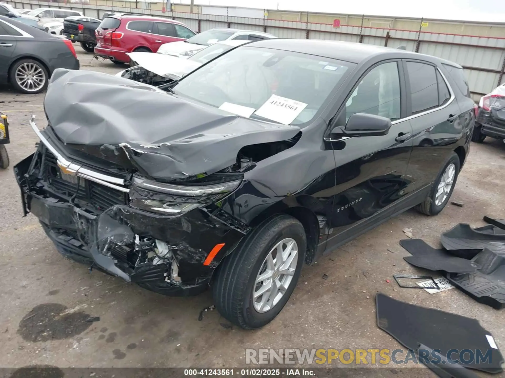 2 Photograph of a damaged car 3GNAXKEG8PL103804 CHEVROLET EQUINOX 2023