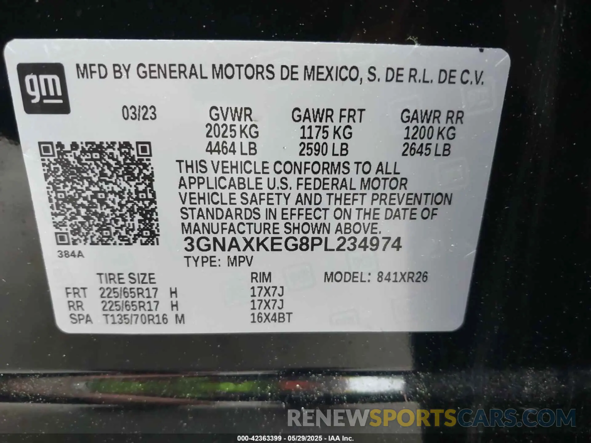 9 Photograph of a damaged car 3GNAXKEG8PL234974 CHEVROLET EQUINOX 2023