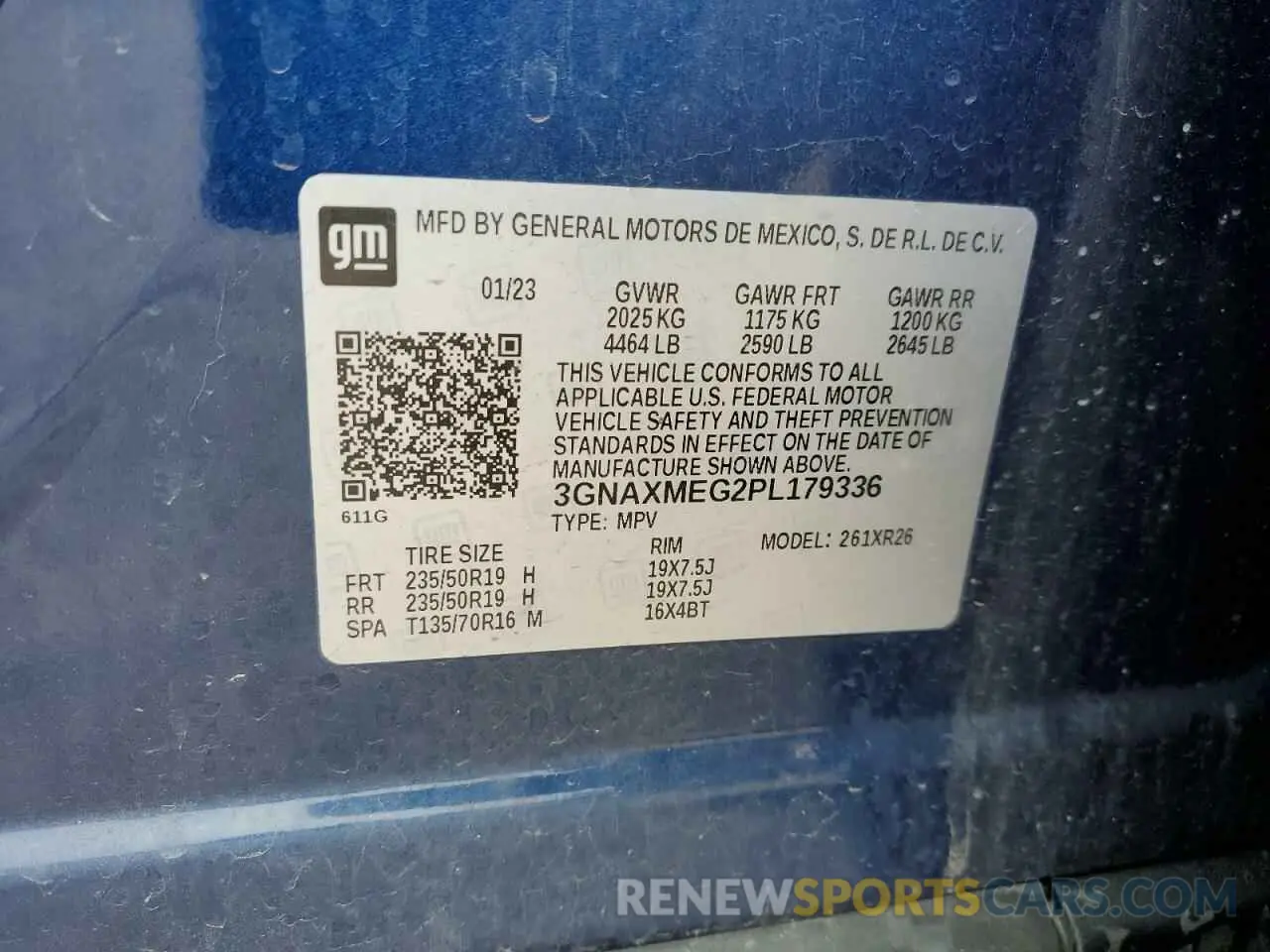 15 Photograph of a damaged car 3GNAXMEG2PL179336 CHEVROLET EQUINOX 2023