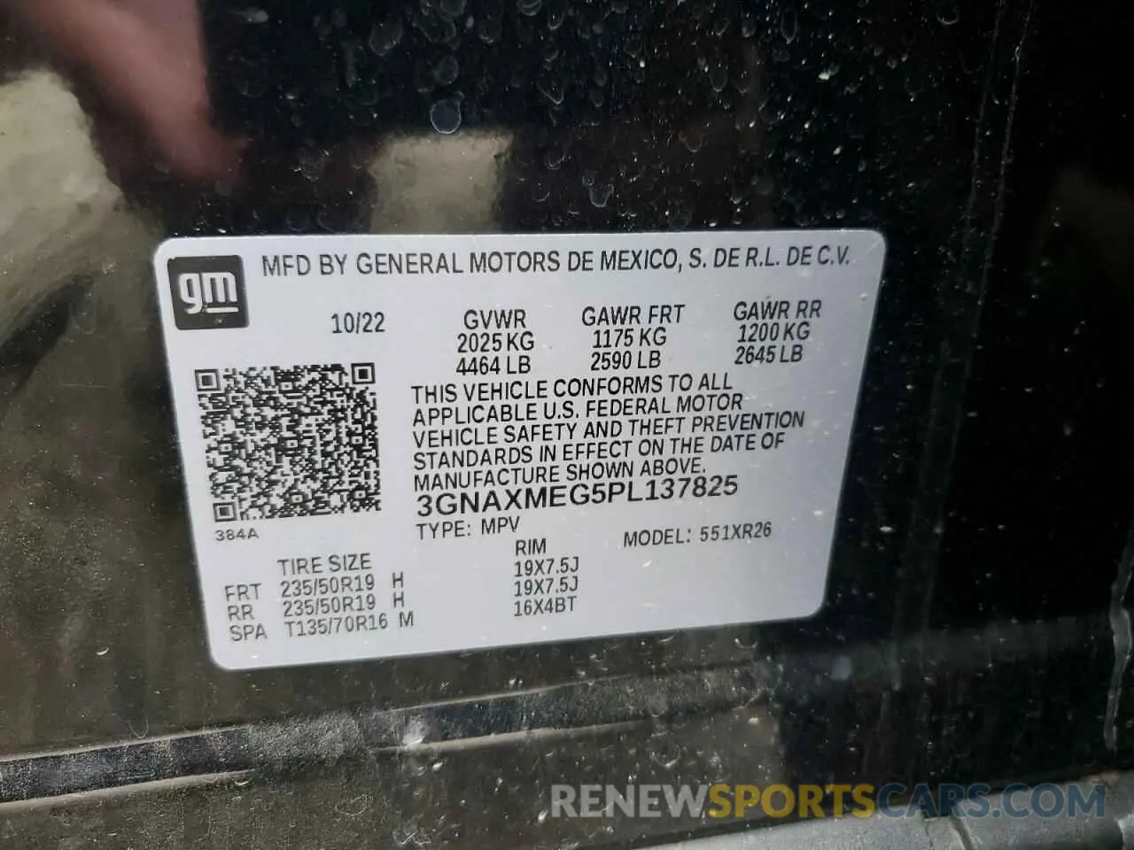 14 Photograph of a damaged car 3GNAXMEG5PL137825 CHEVROLET EQUINOX 2023